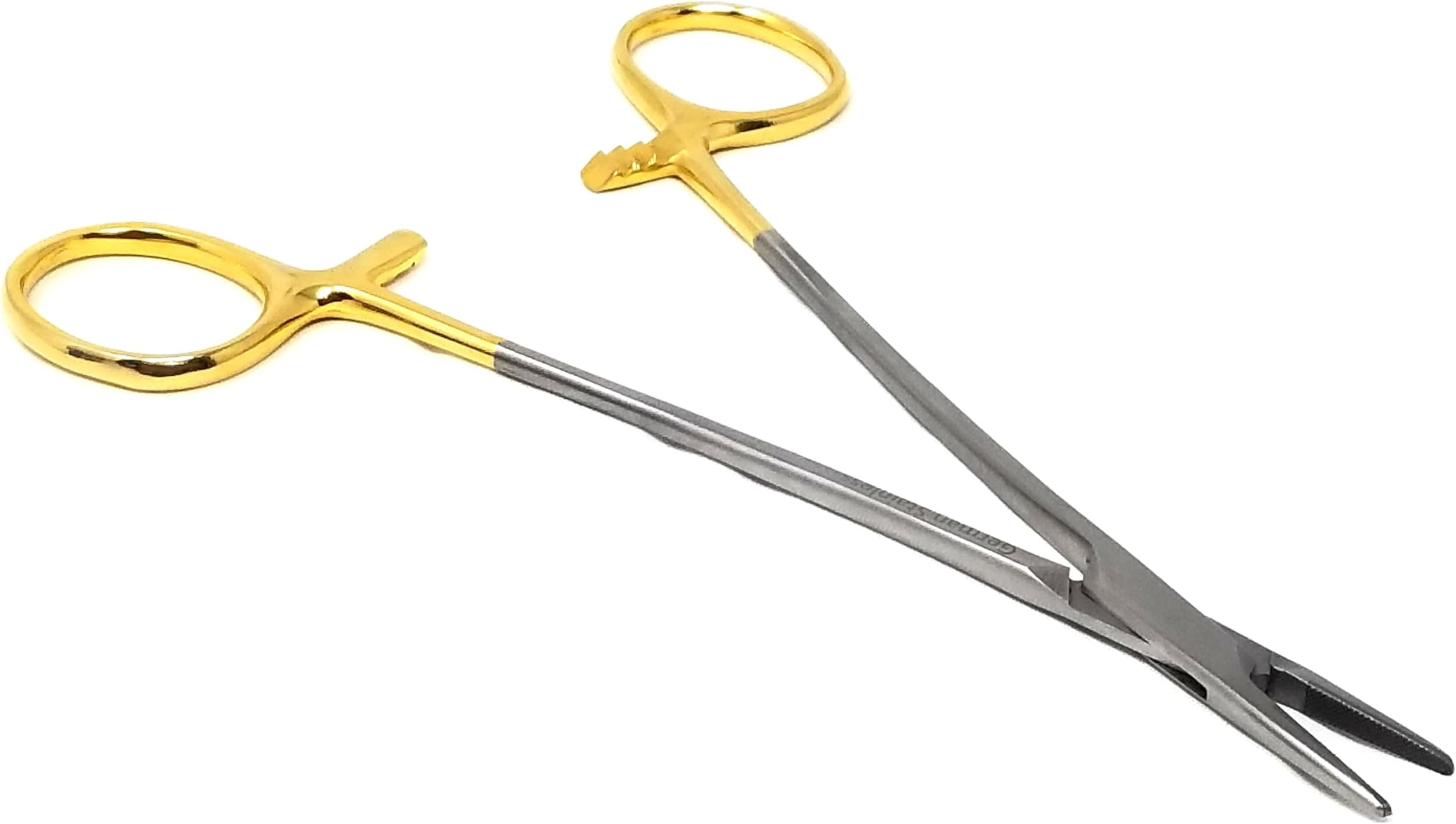 T/C Mayo Hegar Needle Holder Driver 5.5" (14cm) with Tungsten Carbide Cross Serrated Inserts (HTI BRAND)