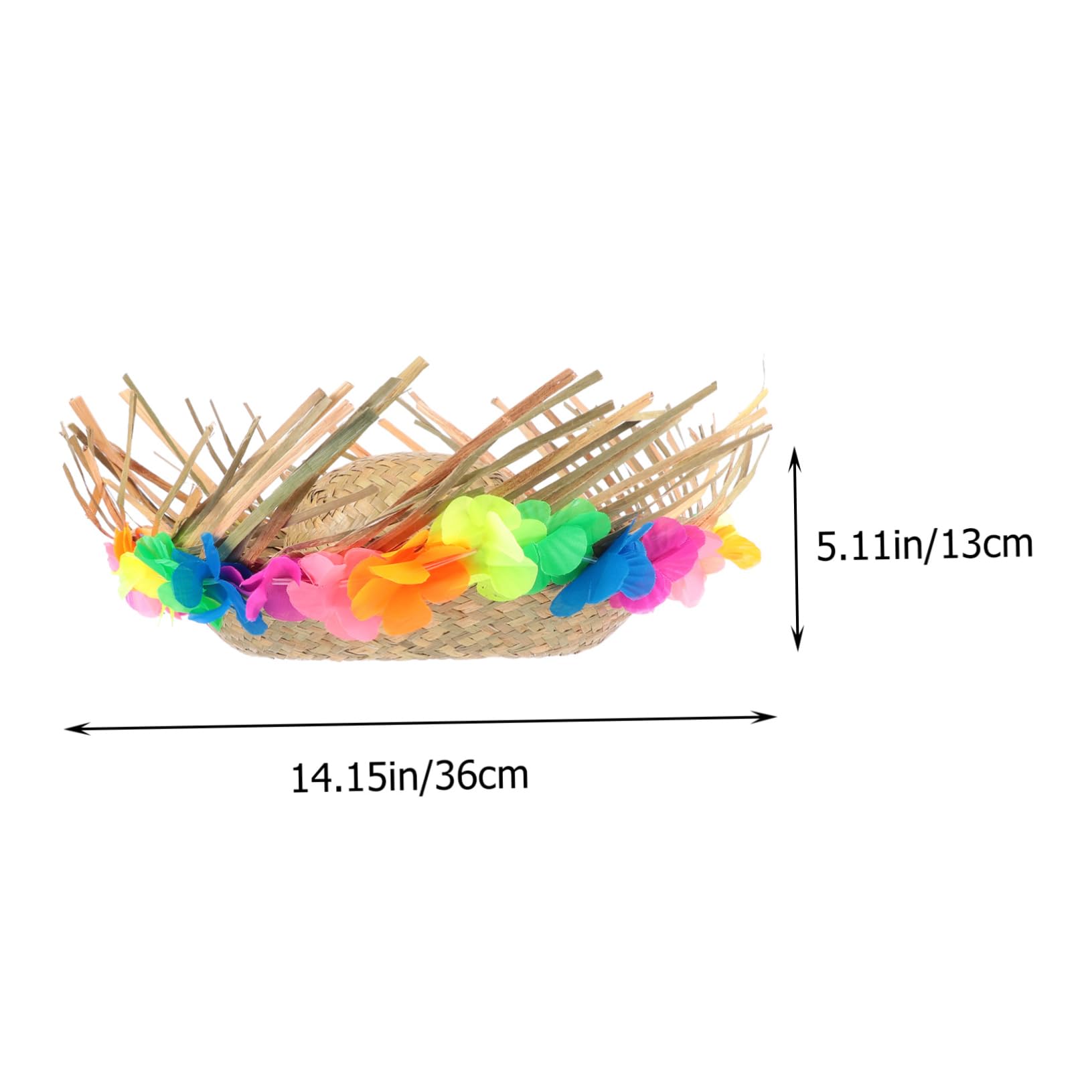 Beavorty 1pc Hawaiian Lei for Men Fancy Dress Costume Accessory for Beach Parties Summer Luau Celebrations and Cosplay Events Durable Straw Material for Comfort and Style