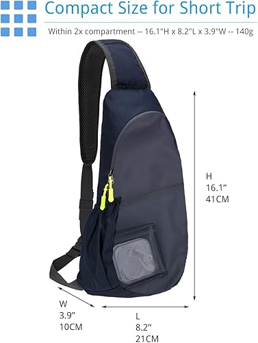 Miniatura 10 de Mochila cruzada para hombres y mujeres, mochila para el pecho, bolsa de hombro, gimnasio, ciclismo, viajes, deportes al aire libre