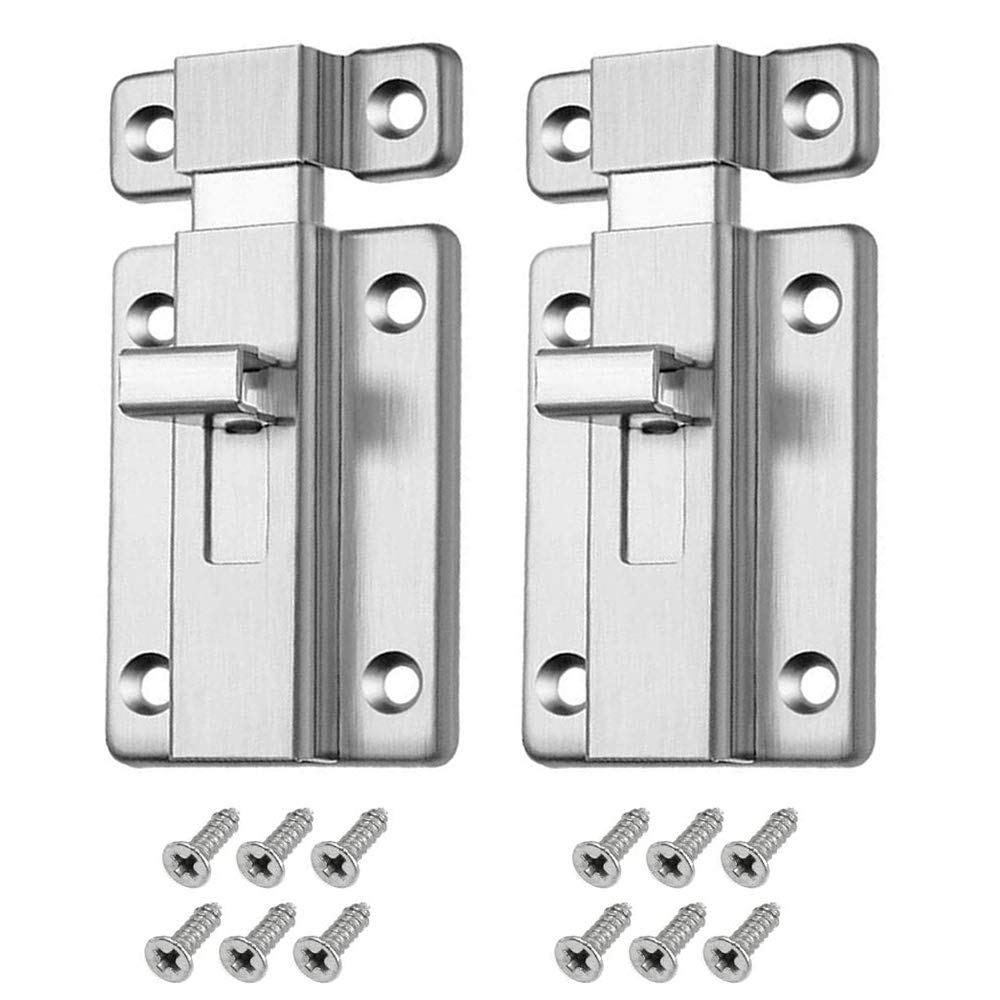 Buy ManLee 2Pcs Door Bolts Stainless Steel Door Latches Sliding Door