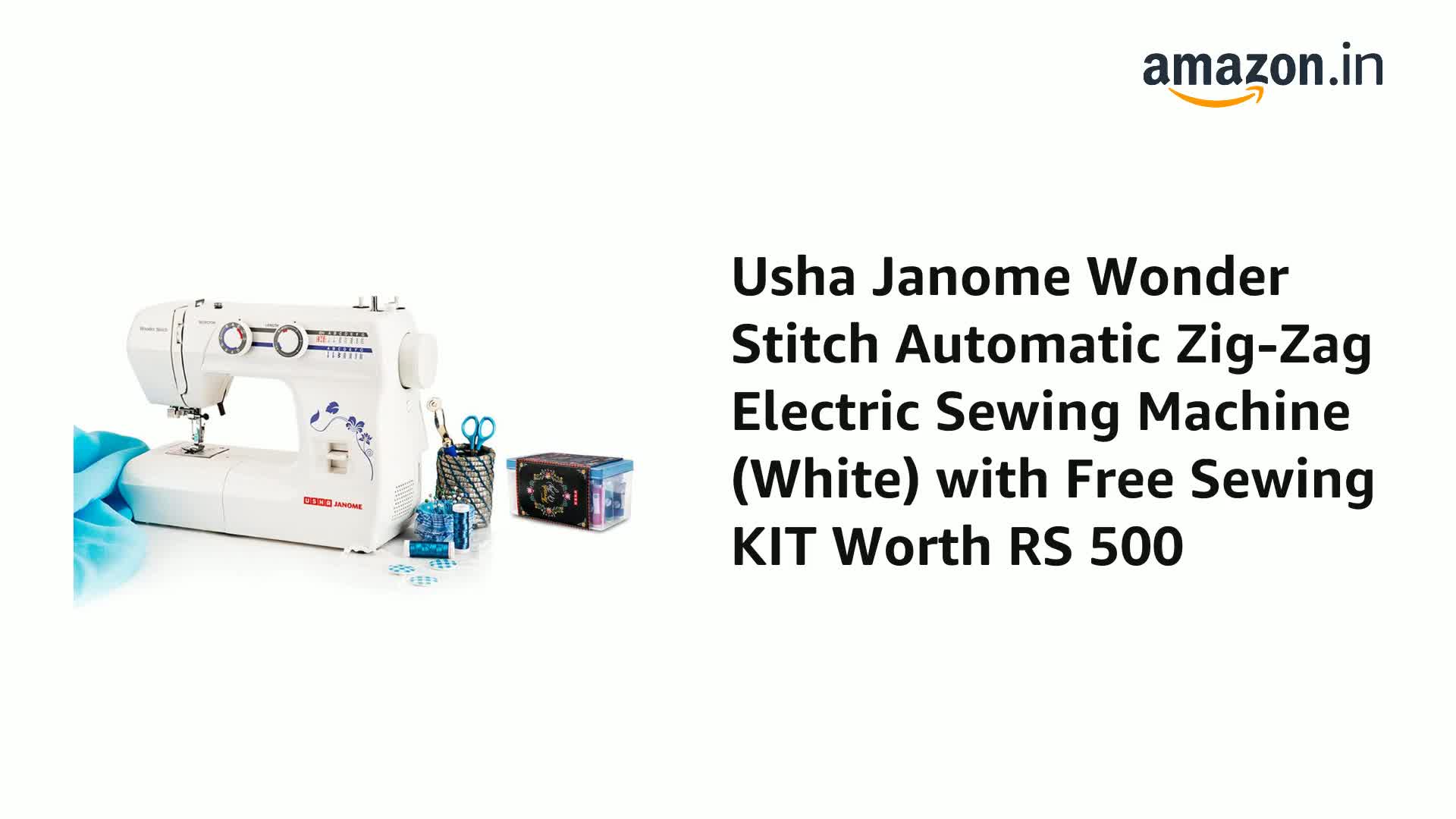 Usha Janome Wonder Stitch Automatic Zig-Zag Electric Sewing