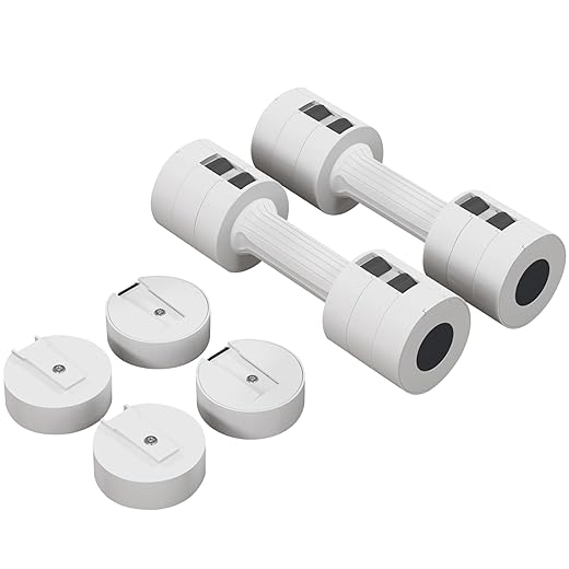 SPORTNOW Adjustable Dumbbell Set of Two, Hand Weights, for Men and Women, Home Gym Workout, A Pair 2.2kg, 3.6kg, 5kg (1.1kg, 1.8kg, 2.5kg Each)