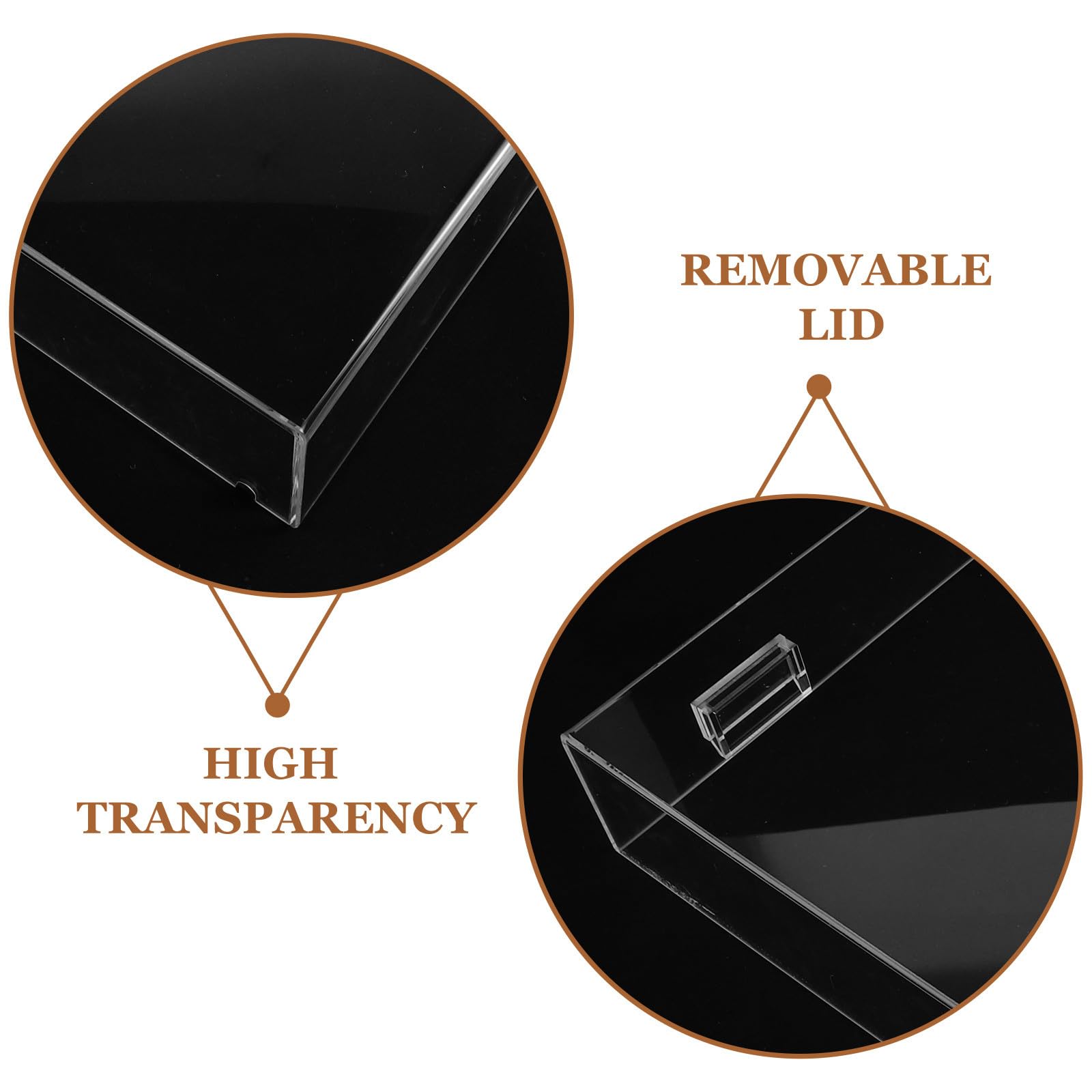 Tapa Protectora Transparente para Tocadiscos: Tapa de Repuesto de acrílico Transparente Compatible con el Tocadiscos LP120.