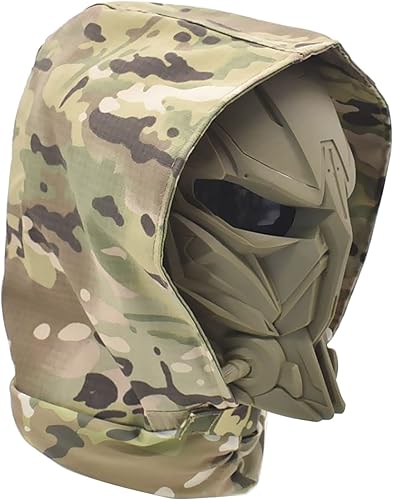 Vista 14 de Máscara Airsoft pasamontañas máscara táctica máscara de paintball máscara de doble modo capucha máscara facial Negro
