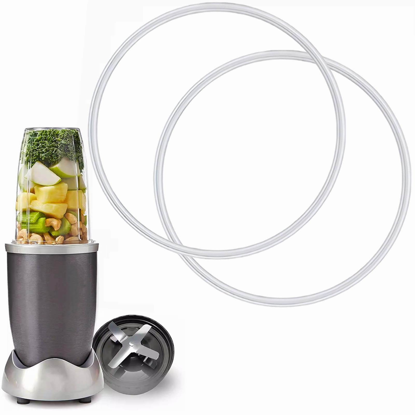 2 Joints Caoutchouc Pour Presse-Agrumes 600W - Remplacement Étanchéité | Compatible Nutribullet & Autres Marques