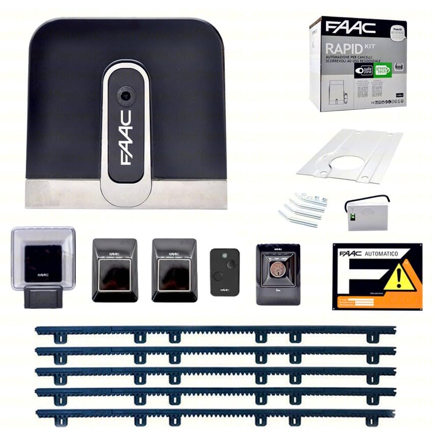 Dieffematic FAAC Rapid C720 Kit 5 m de charnière en nylon automatisation portail coulissant