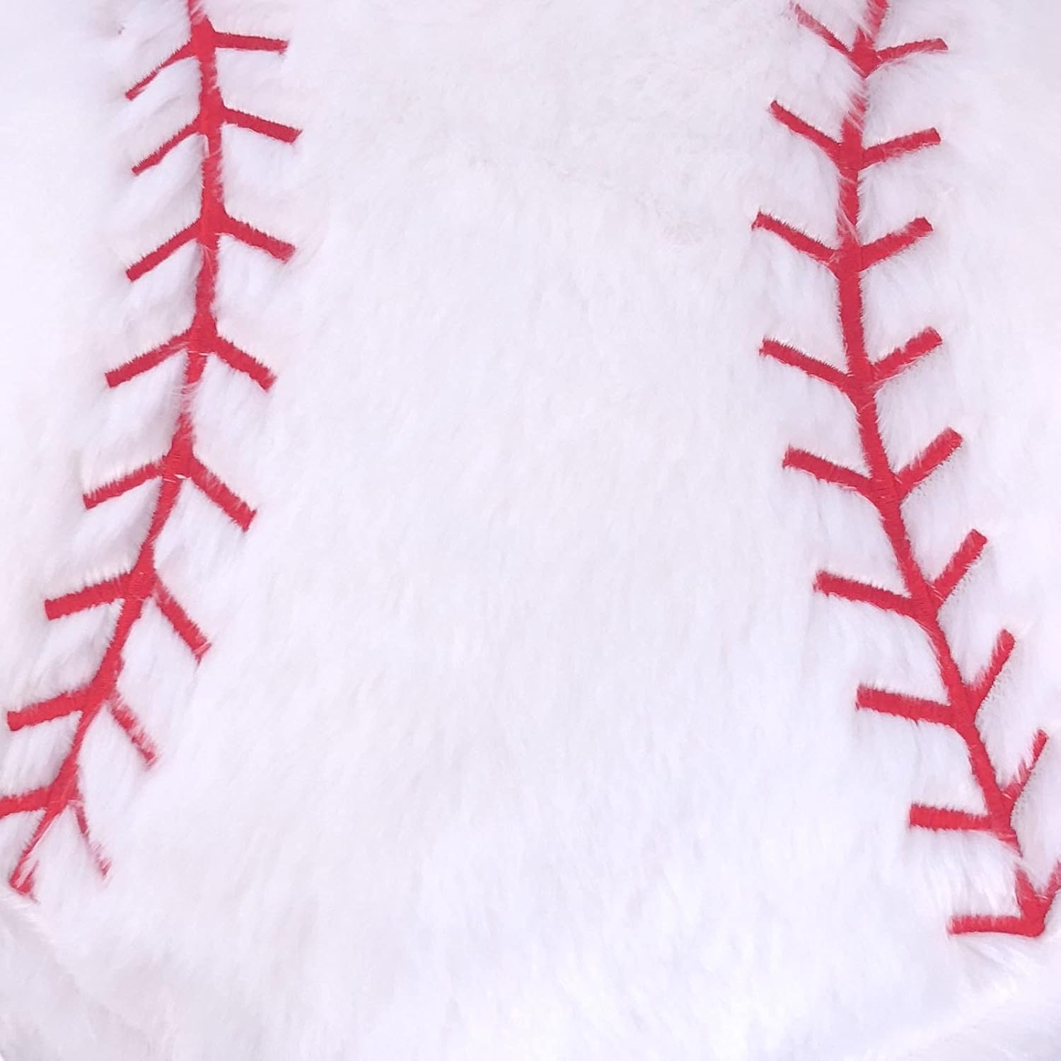 Baseball Plush Pillow - Soft Stuffed Fluffy Toy, Durable Round Sports Gift for Kids Room Decor