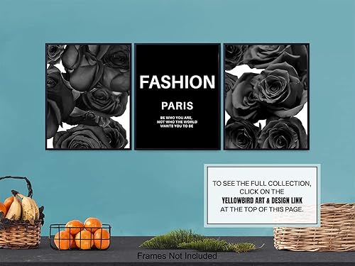 Miniatura 6 de Fashion Quote Set - Glam Designer Artwork, Wall Art Decor print Set - Classy Couture Design Home Decor for Bedroom, Living room, Bathroom, Office -