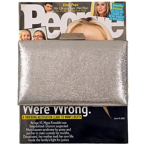 Image of JNB Women's Metallic Material Hard Case Evening Party Clutch