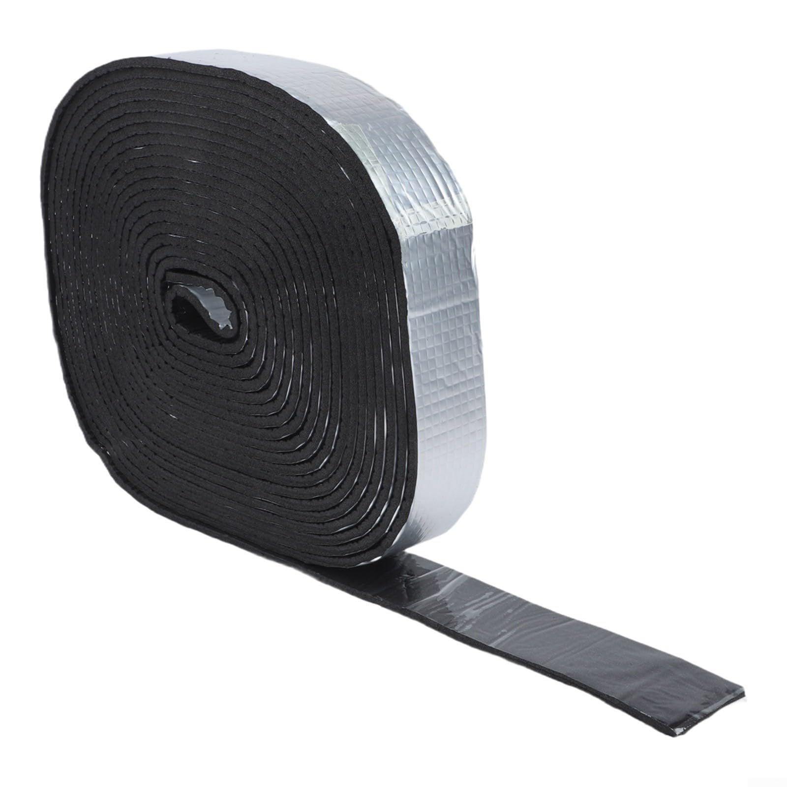 Cinta de aislamiento de tubos de espuma de 10 m con respaldo autoadhesivo para protección contra la congelación en invierno, envoltura de plástico de goma ignífuga (10 cm x 10 m)