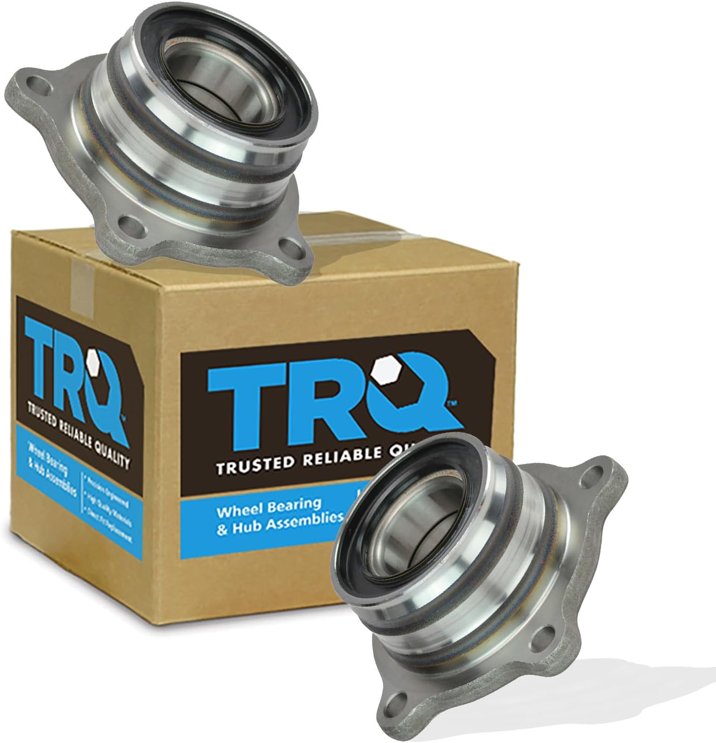 TRQ Rear Wheel Hub Bearing Driver Left Side & Passenger Right Side Set of 2 for 2001 2002 2003 2004 2005 2006 2007 Toyota Sequoia