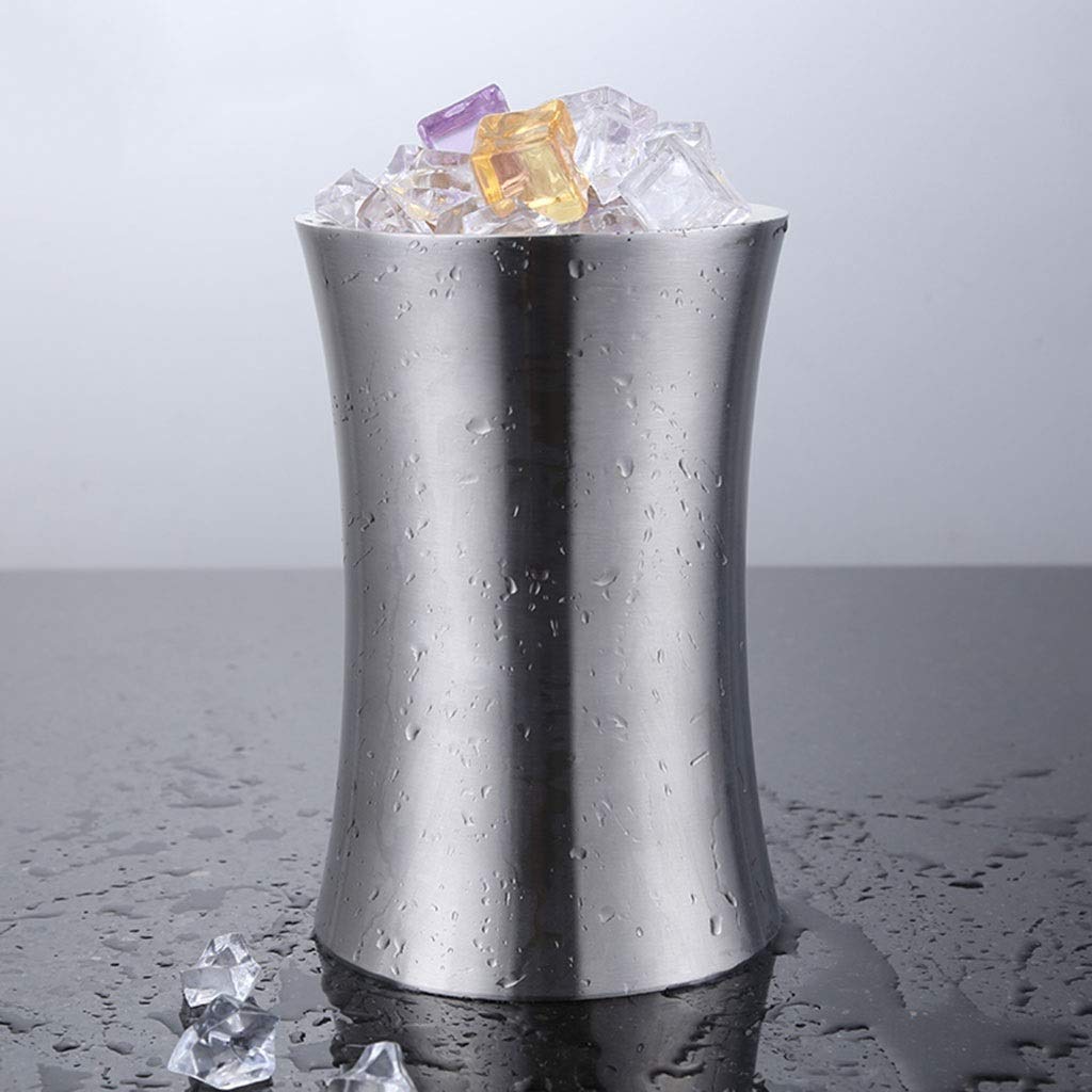 Doppelwandiger Weinkühler aus Edelstahl, hält stundenlang kalt, Weinflaschenkühler, isolierter Eiskübel für Champagner und Bier
