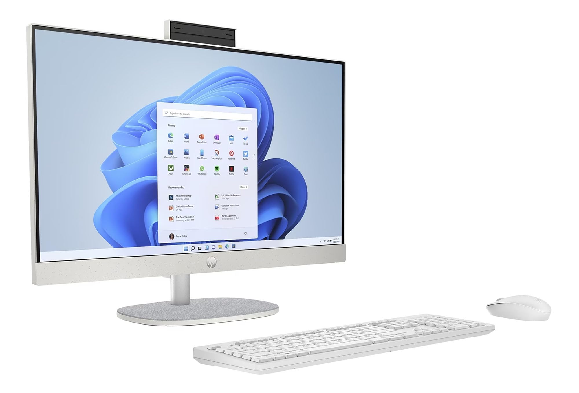 HP Ordinateur Tout-en-Un 24-cr0034nf 24 FHD R5-7520u 8Go 512SSD W11