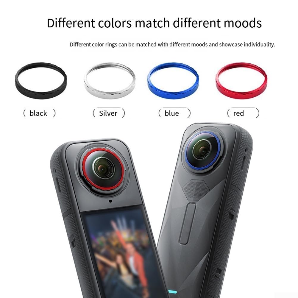Set di lenti in vetro ottico per fotocamera Insta360 X5 | Materiale in vetro ottico, distorsione minima, compatto, 8,7 x 10,8 cm, include strumento di rimozione