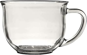 Greenbrier 1 X Large Clear Coffee, Tea or Soup Mug, 16 oz