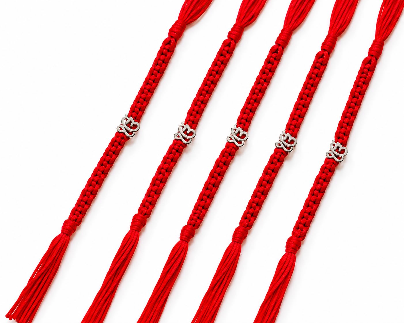 Silver Finish Om Rakhi for Brother | Premium Red Mauli Thread | Handmade Raksha Bandhan Sacred Thread-image-48