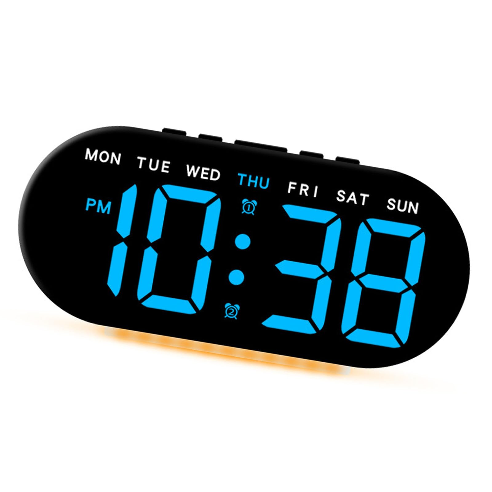 Xinsheinelry Led Alarm Clock Adjustable Brightness Desk Colck Dimmable Bedside for Elderly and Seniors for Bedrooms Dormitory
