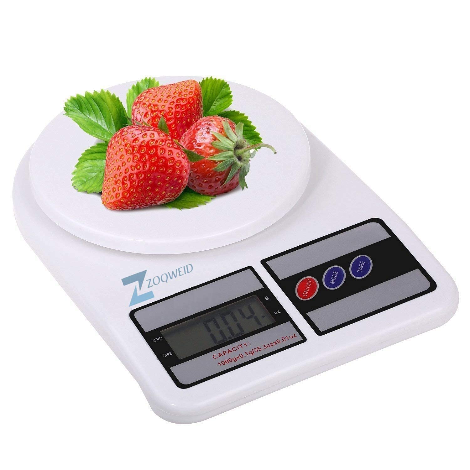 KITCHEN Digital Kitchen Weighing Machine Multipurpose Electronic Weight Scale with Backlit LCD Display for Measuring Food, Cake, Vegetable, Fruit