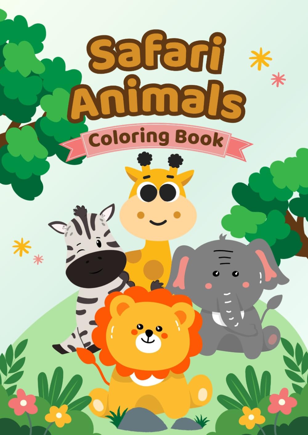 Safari Animals Coloring Book