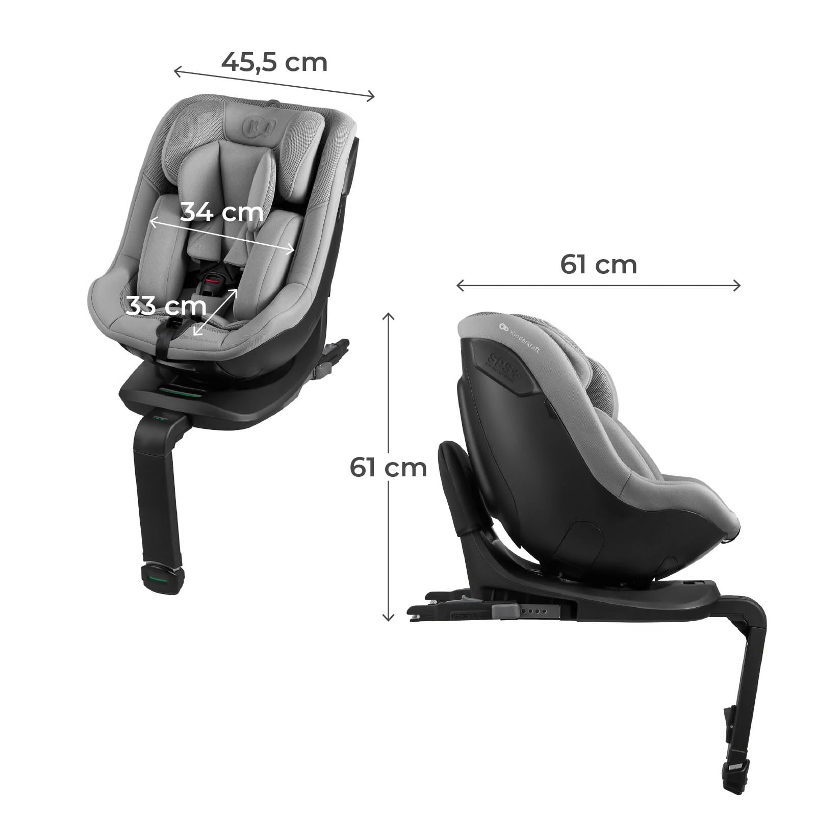 Kinderkraft I-GUARD I-SIZE Siège enfant Gris
