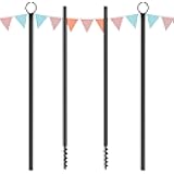 Espird String Light Poles for Outdoor 2 Pack,10 Ft Outside String Light Pole for String Lights, Backyard Patio Light Poles for Parties Bistro Wedding