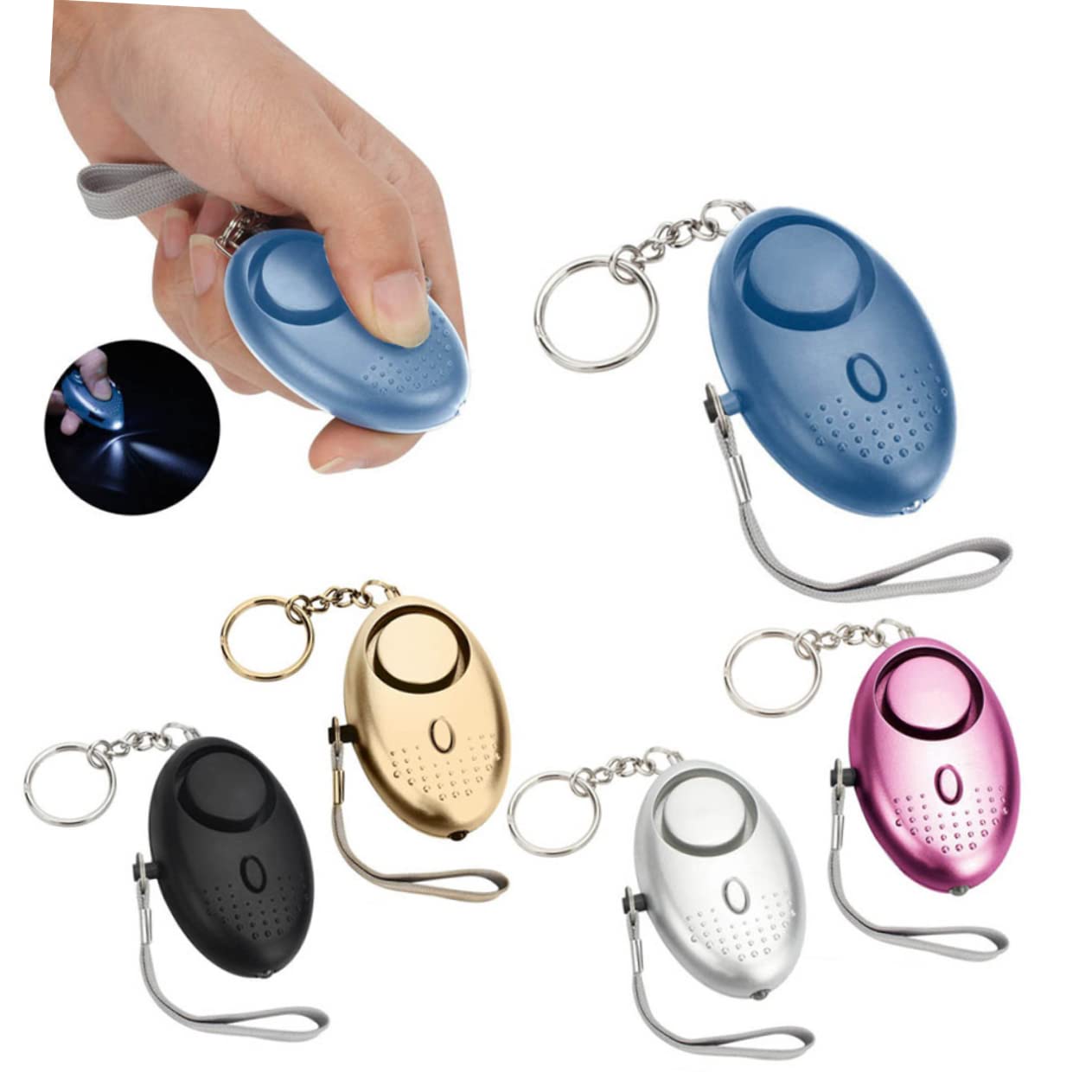 Gatuida 6 Uds Alarma LED Alarma De Seguridad Personal Alarma De Emergencia Alarma Personal Alarma A Prueba De Lobos Mujer
