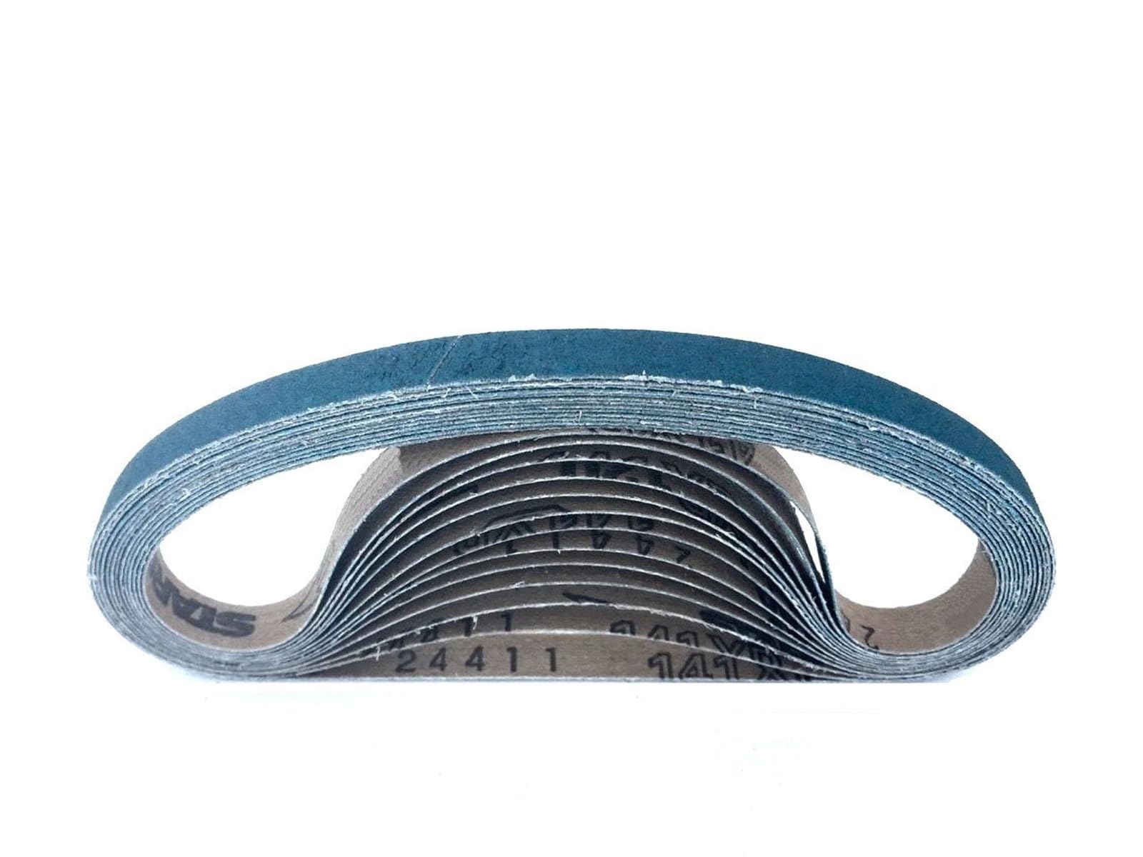 Pasy szlifierskie, Taśmy szlifierskie z tlenku cyrkonu 30 szt. Różne rozmiary Ziarnistość 40/60/80/120 Do drewna i metalu(Girt120-30pcs,457x13mm)