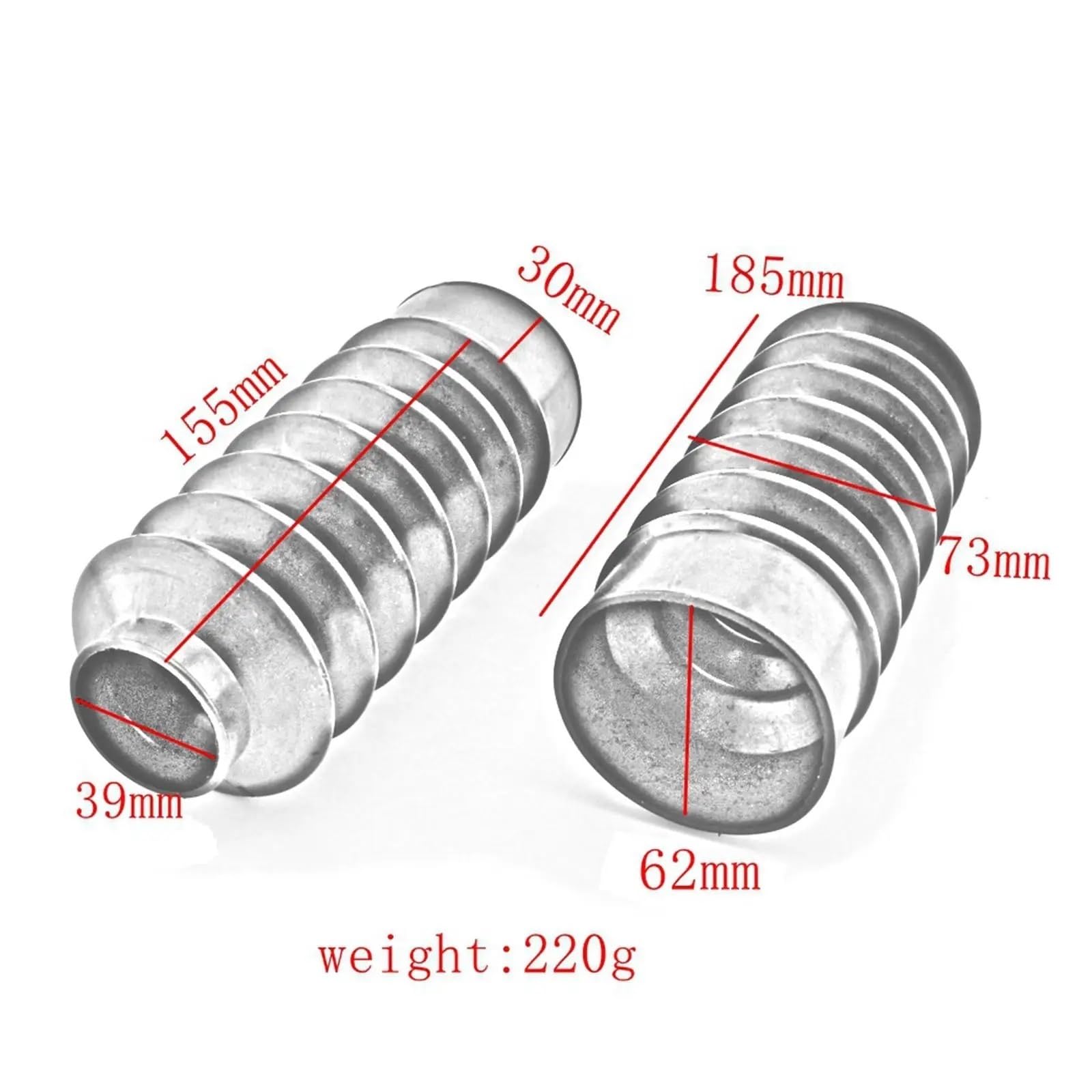 Copri Forcella Forcelle 2 pezzi di copri-forcella anteriore per moto, ghette resistenti, stivali adatti per Harley SOFFIETTI FORCELLA IN GOMMA