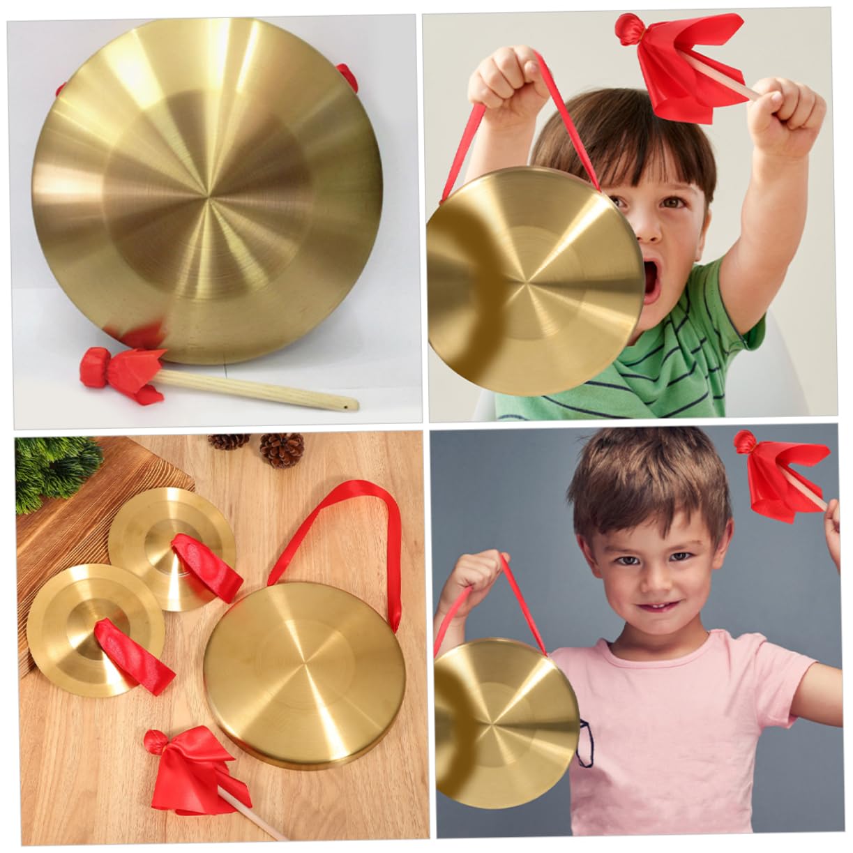 Amazon | GOOHOCHY どらや太鼓 銅鑼 銅シンバル リズムパーカッション 