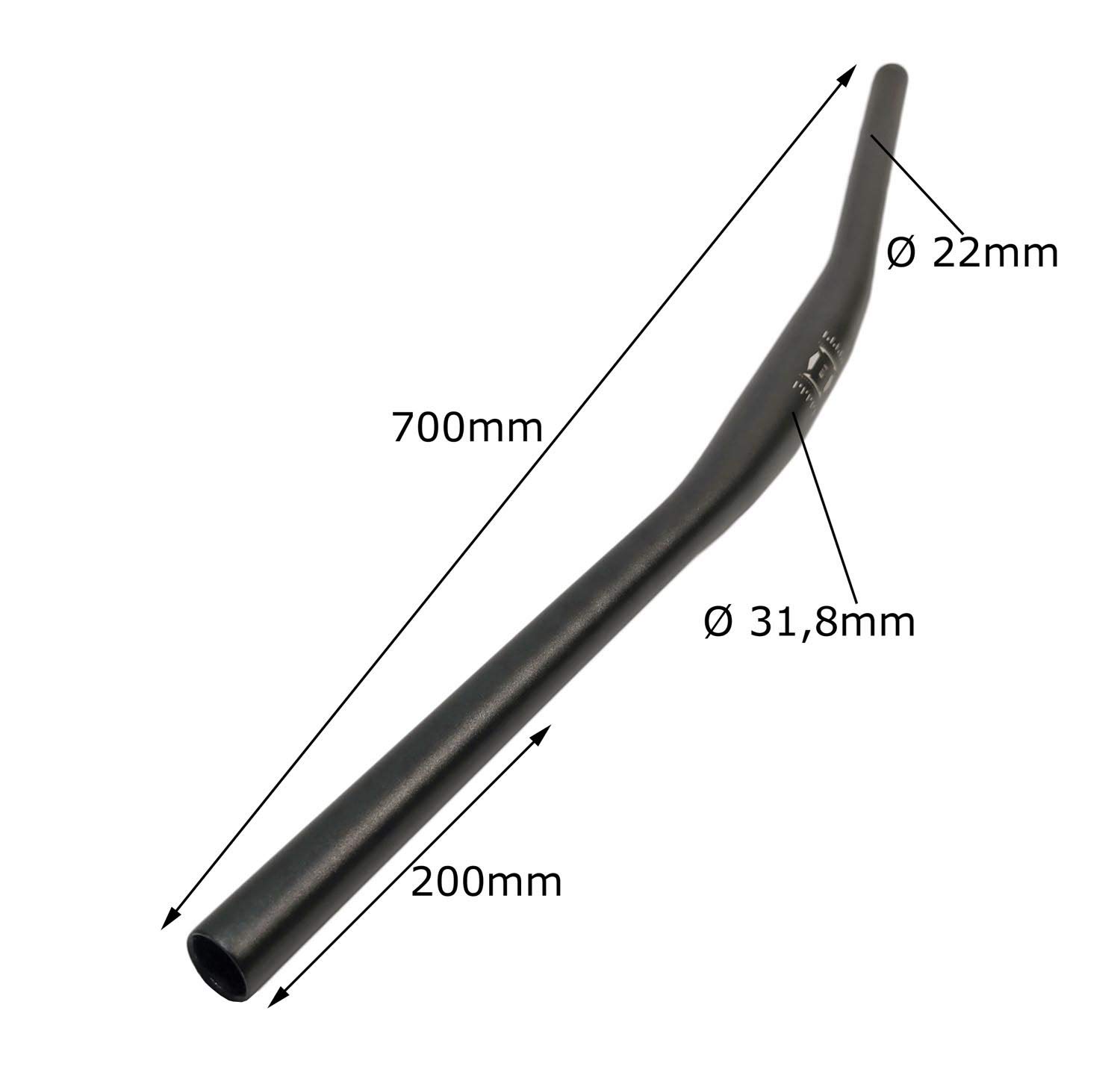fahrradlenker trekkingbike Fahrrad MTB Lenker Horizon Aluminium 31.8mm für Sport & Freizeit Größe:400x600mm Getränkekisten Aufbewahrung Ikea LEGO Locken