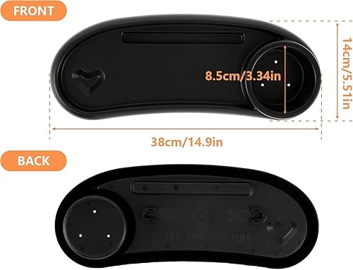 Miniatura 2 de Bandeja de aperitivos compatible con Nuna Mockingbird, bandeja ajustable para bocadillos para cochecito con soporte para tazas y soporte para