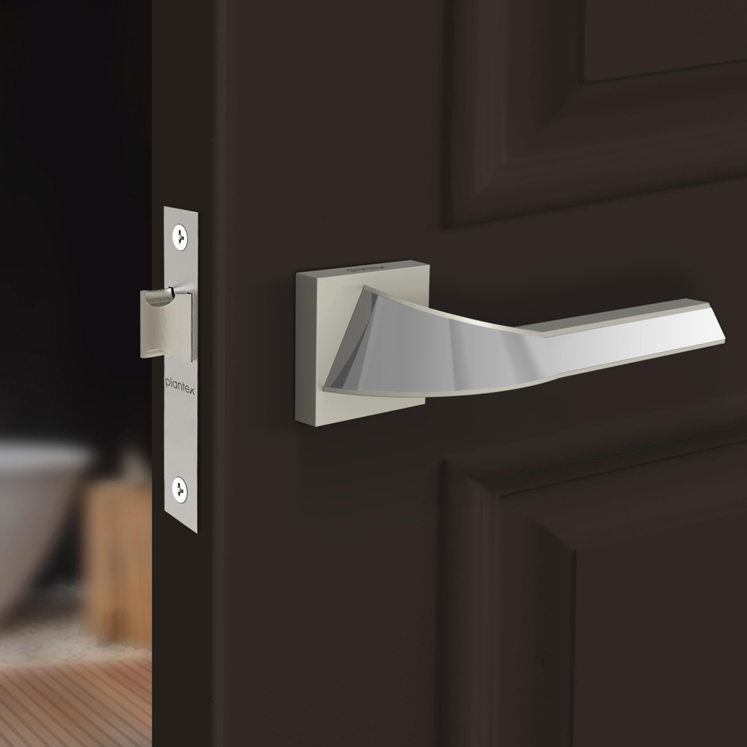 Plantex Heavy Duty Door Lock – Door Lock for Bathroom/Mortise Keyless Door Lock for Home/Store Room/Balcony/Office with Baby Latch (7090 – Satin White & Chrome Finish) (B0B4SRBWQ4) Amazon Price History, Amazon Price Tracker