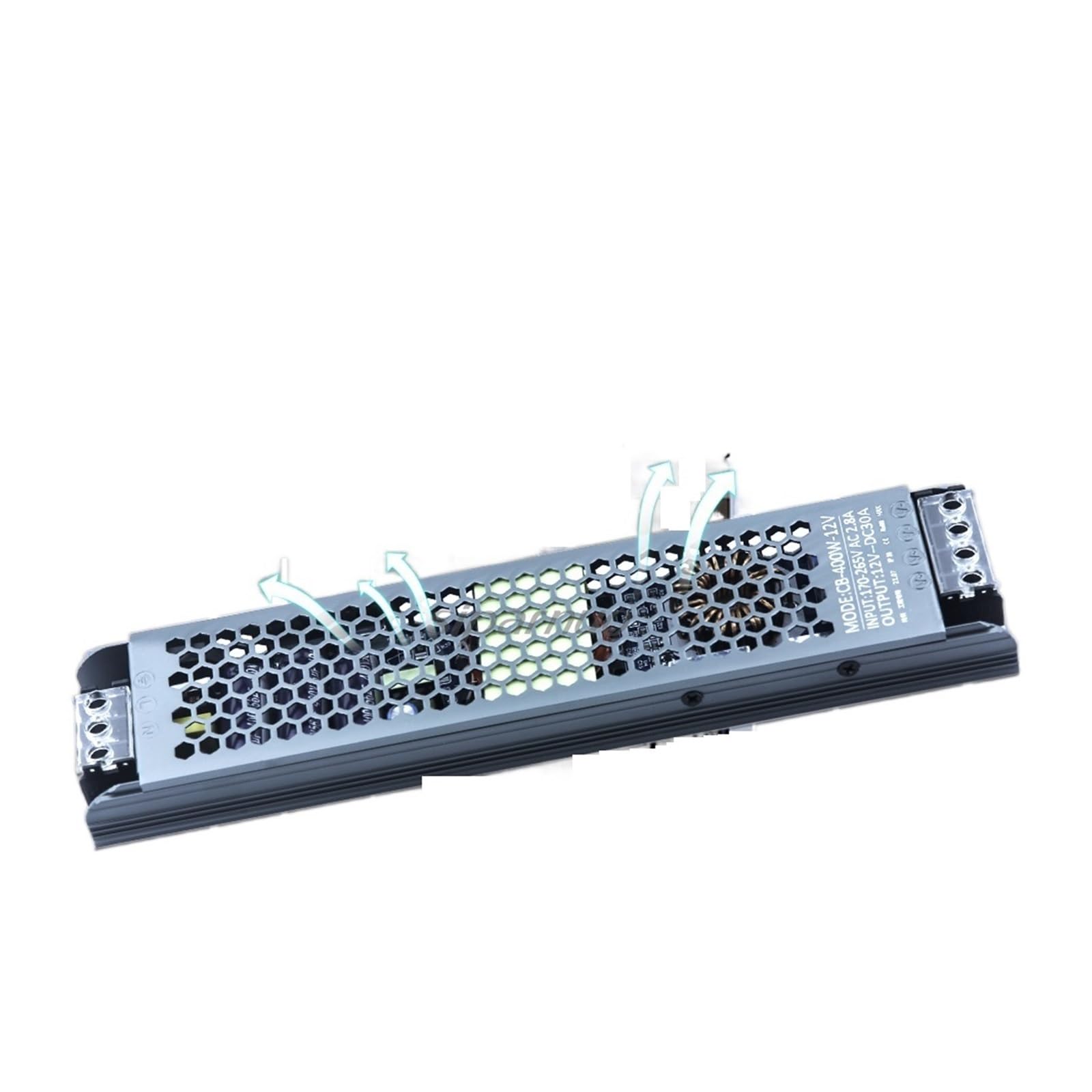 Ultra cienki zasilacz LED, transformatory oświetleniowe DC 12V 24V, 400W AC 170-265V sterownik do diod LED Strip Lights Bezpieczeństwo użytkownika(12V)