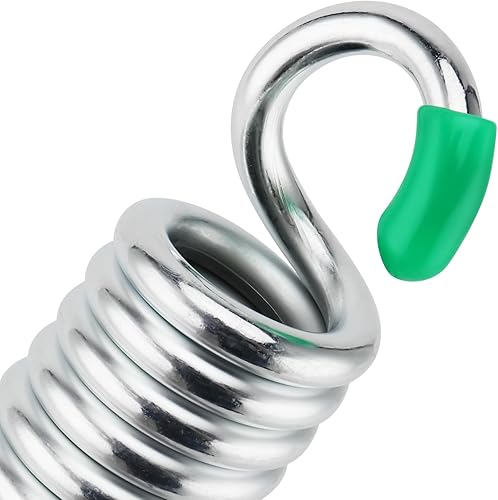 Miniatura 3 de HAKZEON 4 resortes oscilantes de porche resistentes, resortes oscilantes de acero inoxidable con capacidad de 2204 libras, resortes colgantes para
