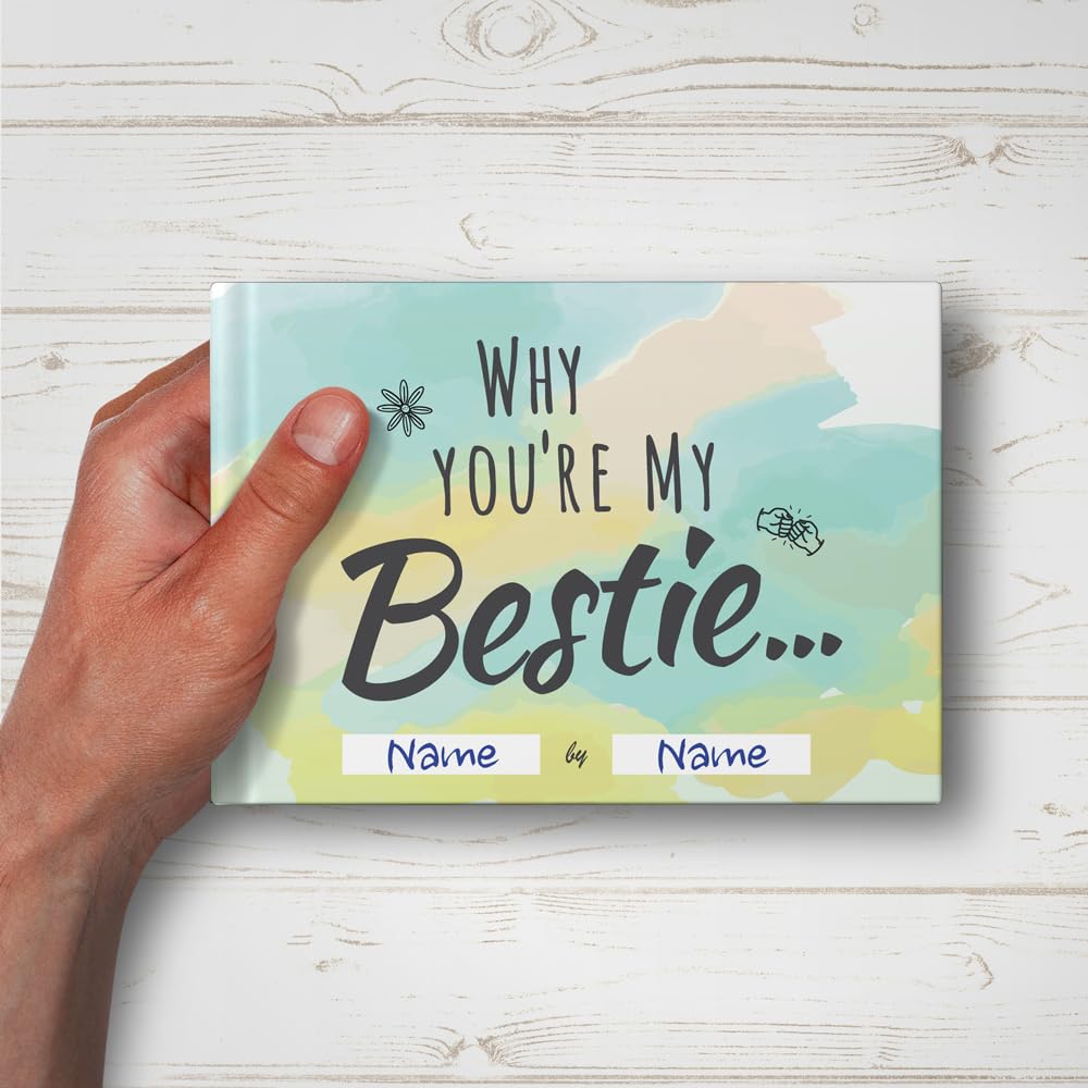 SoulScripted Books Why You're My Bestie | Diario de regalo para amigos | Cumpleaños, Día de la Amistad