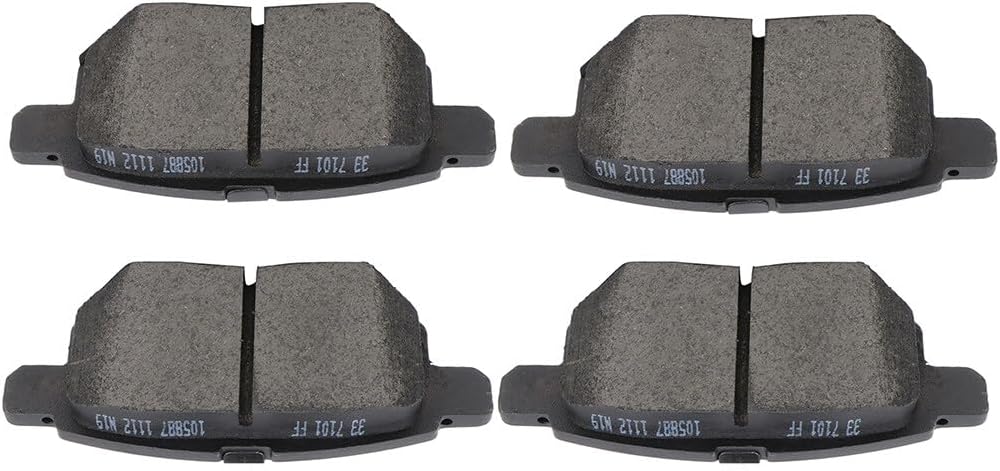 LSAILON [D1354] Rear Ceramic Disc Brake Pads Set For Lexus ES300 For Pontiac Vibe For Scion tC xB For Toyota For Camry Corolla Matrix Prius Prime For Yaris [4PCS]