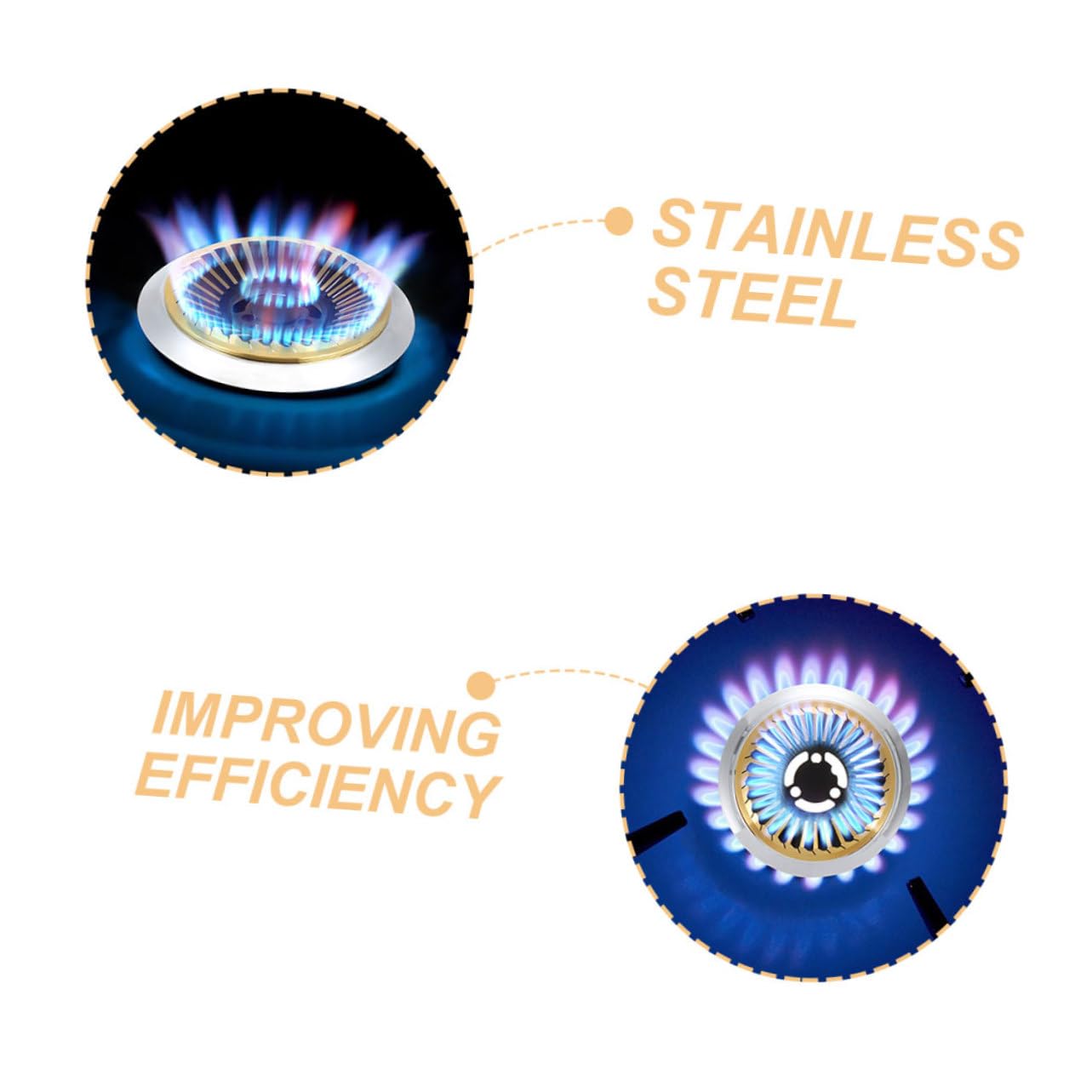 INOOMP 2piezas Rejilla Para Cocina De Gas Difusor De Estufa Soporte De Cocina De Gas Accesorios De De Anillo De Soporte Para Wok Difusor De Calor Para Eléctrica