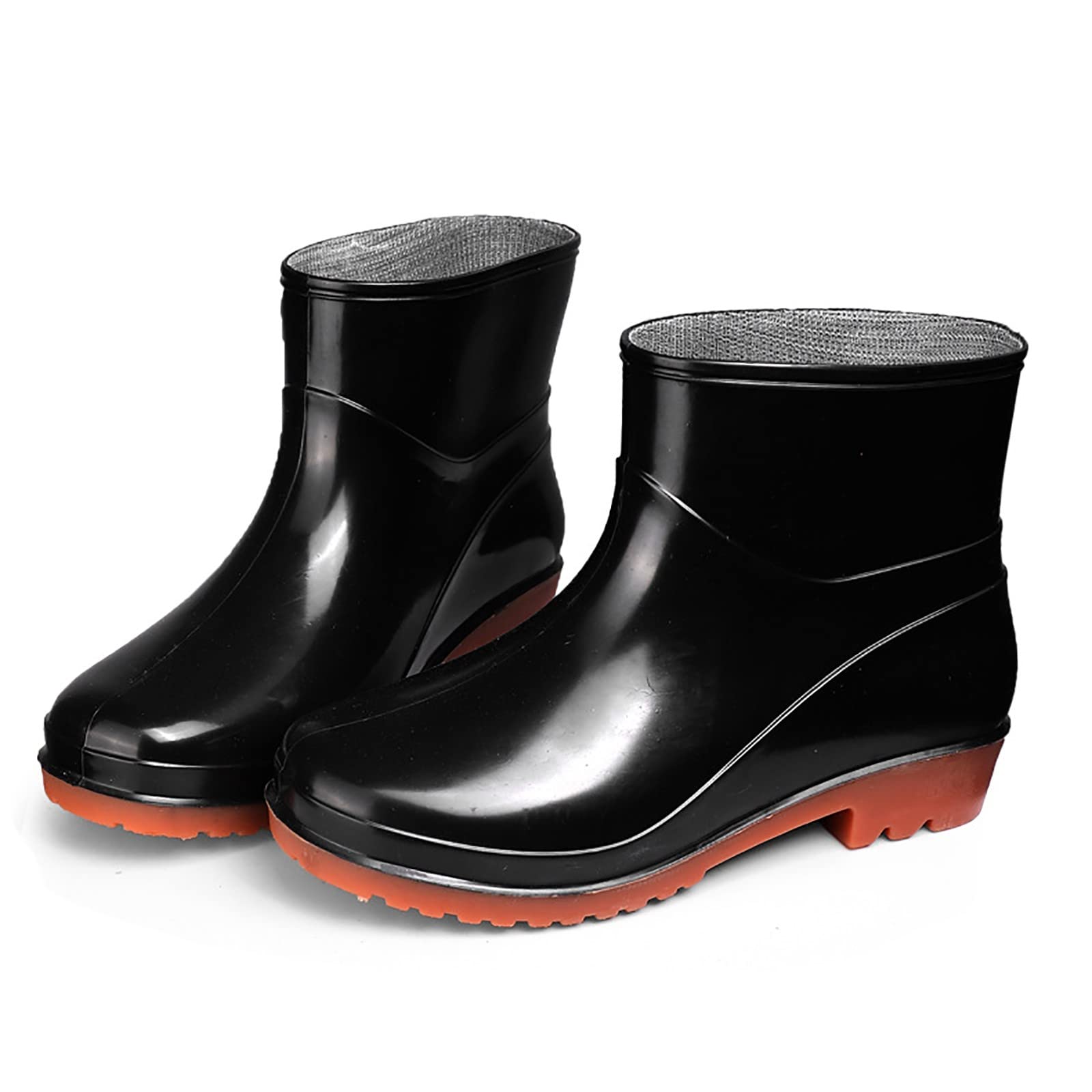 Tretorn Rain Boots Womens TRETORN LINA Black Patent Ankle Rain