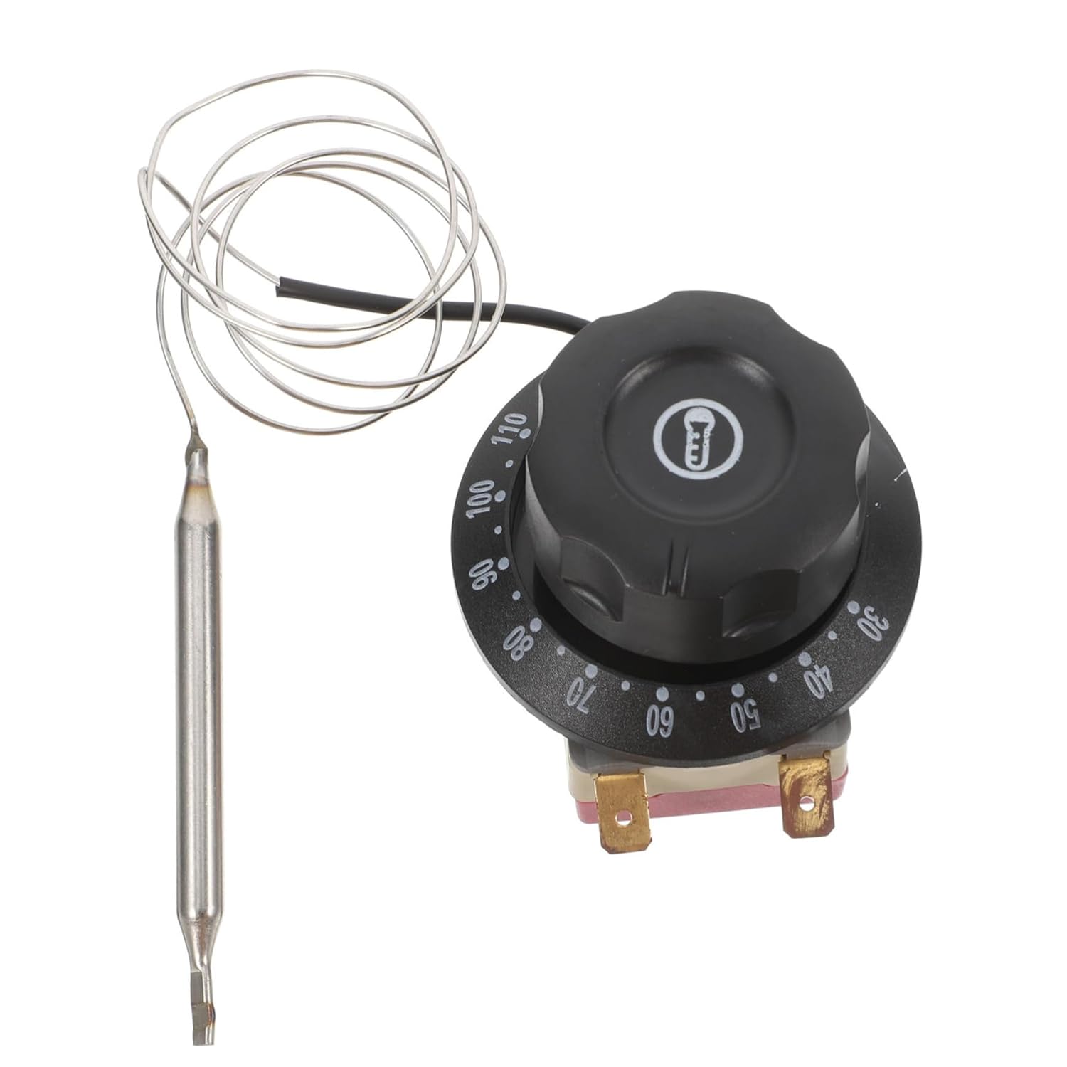 Ciieeo High Capacity Thermostat for Electric Oven and Air Fryer Temperature Control with Screws and Crimp Terminals for Home Cooking and Restaurants Ciieeo High Capacity Thermostat for Electric Oven and Air Fryer Temperature Control with Screws and Crimp Terminals for Home Cooking and Restaurants