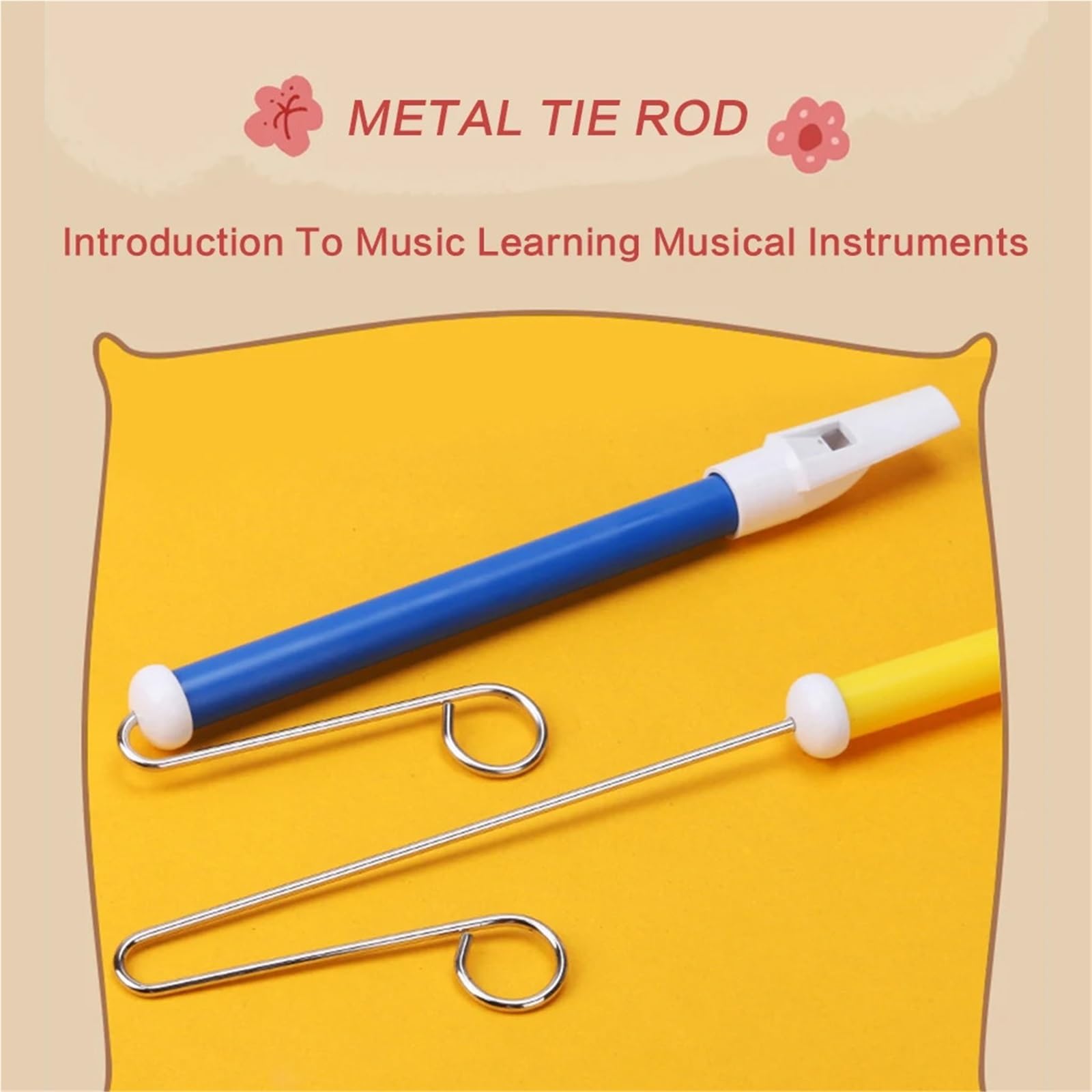 Flauto A Pistone 1/5/10 pezzi fischio scorrevole strumento musicale tirante flauto musica in plastica PVC Strumento Educazione Musicale(Yellow 10pcs)