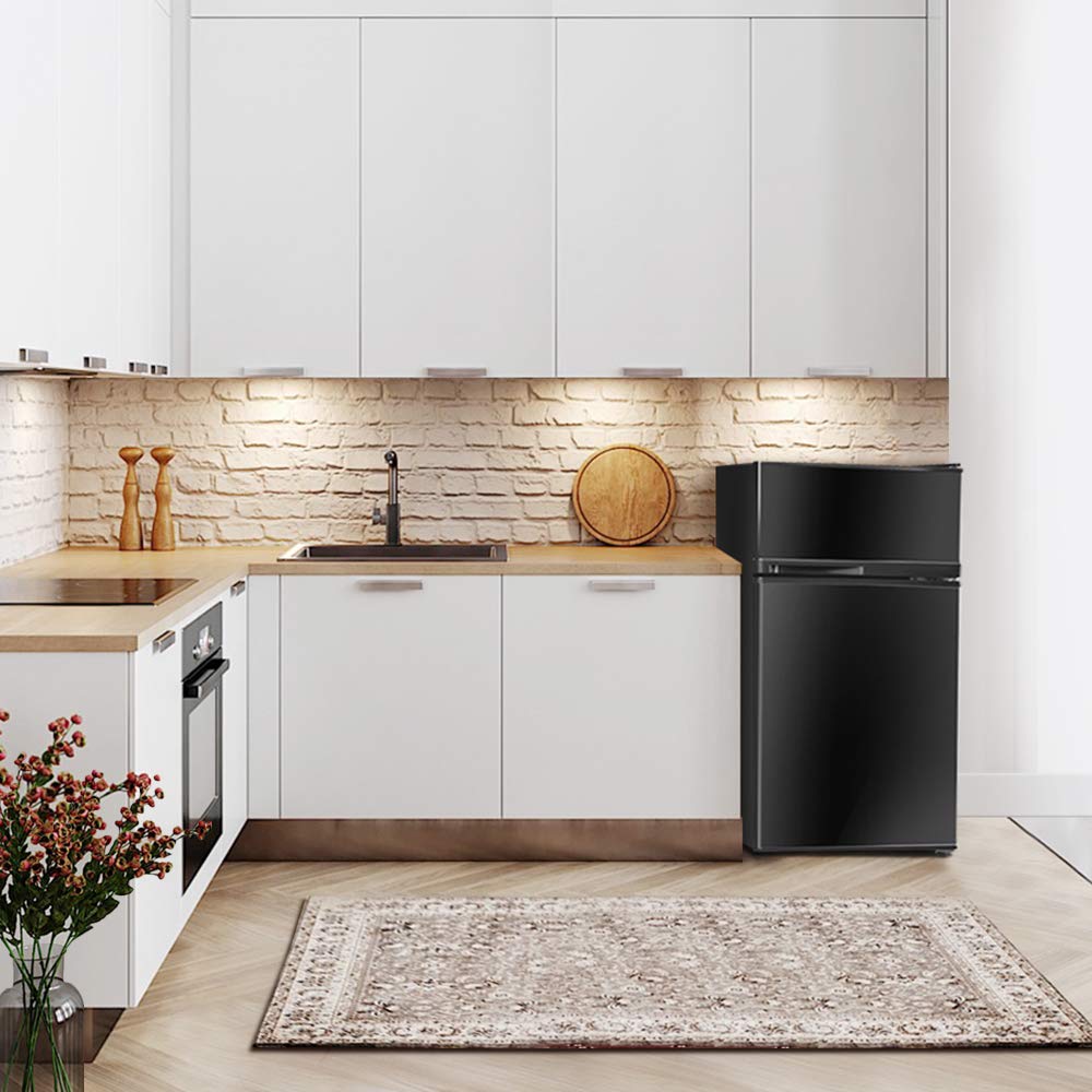 Safeplus 3.4 cu ft. Compact Refrigerator, Mini Fridge with Freezer and Shelves for Dorm Bedroom on Fridge.com