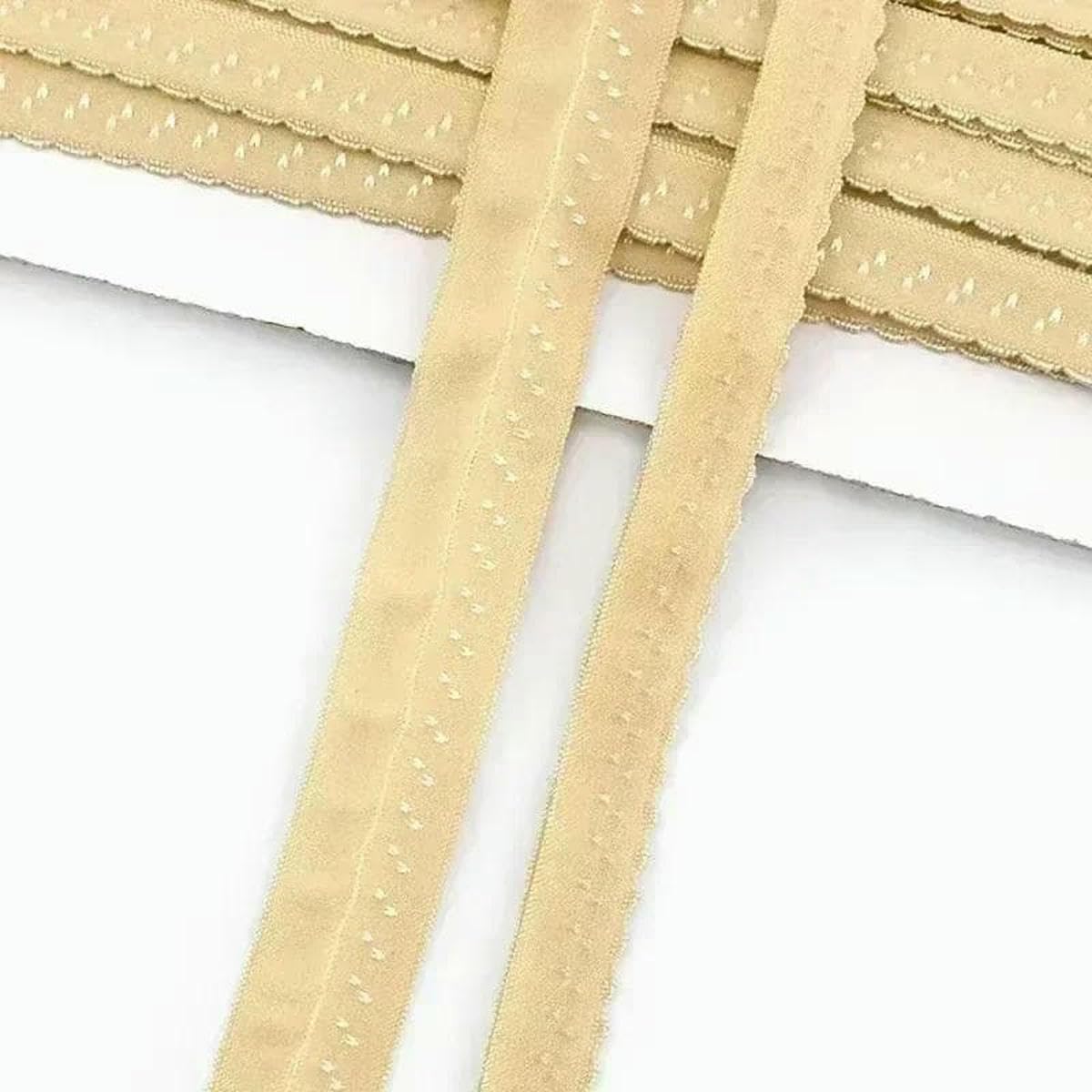 Elastyczna taśma nylonowa, Nylon Elastic Lace Band 11mm For Bra Straps Sewing DIY Multicolor 10-50 meters(FleshPink 11mm,50Meters)