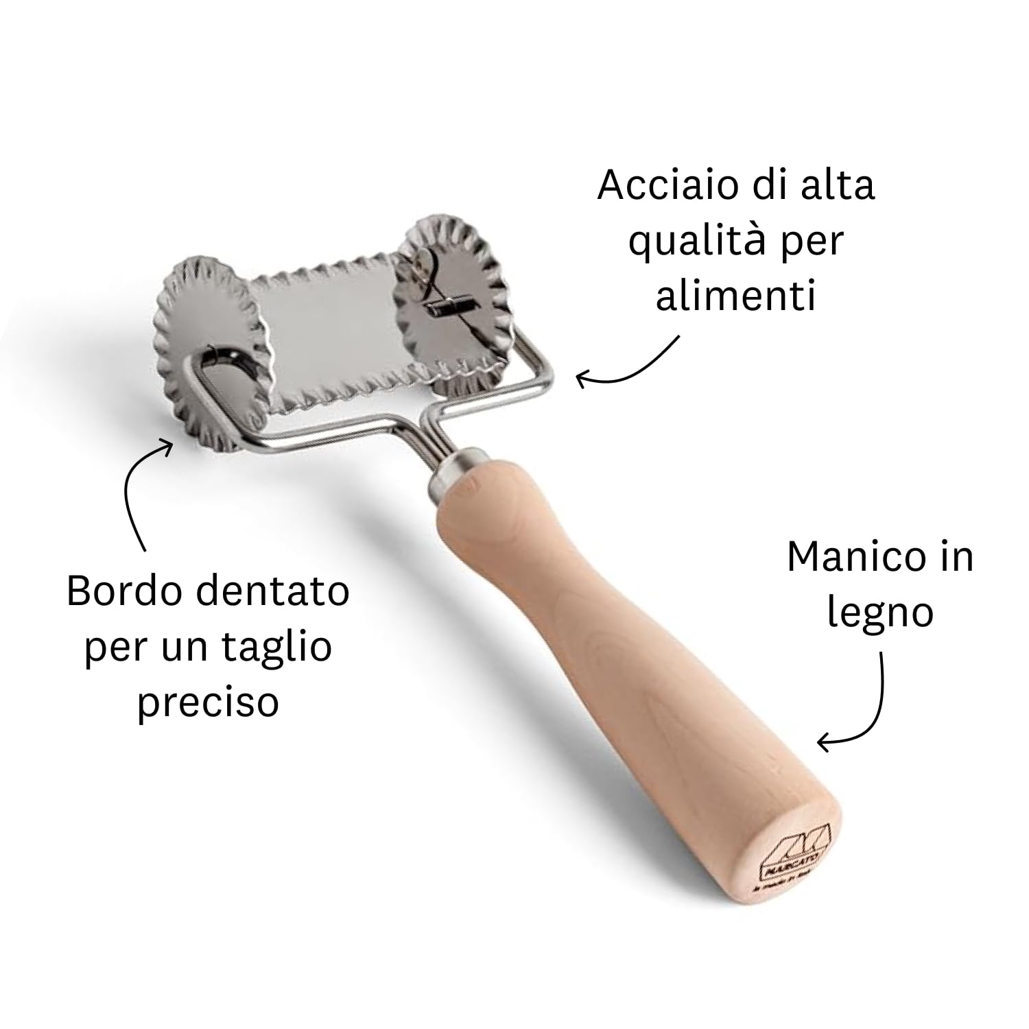 R&M - Tagliapasta per biscotti a forma di denti da 7,6 cm, colore