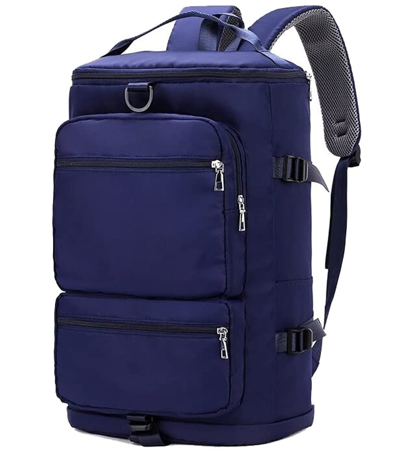 Duffle Travel Bag (3in1) Hand-Shoulder-Backpack, Men Women Sports Gym Waterproof Large Capacity Bags (Blue)