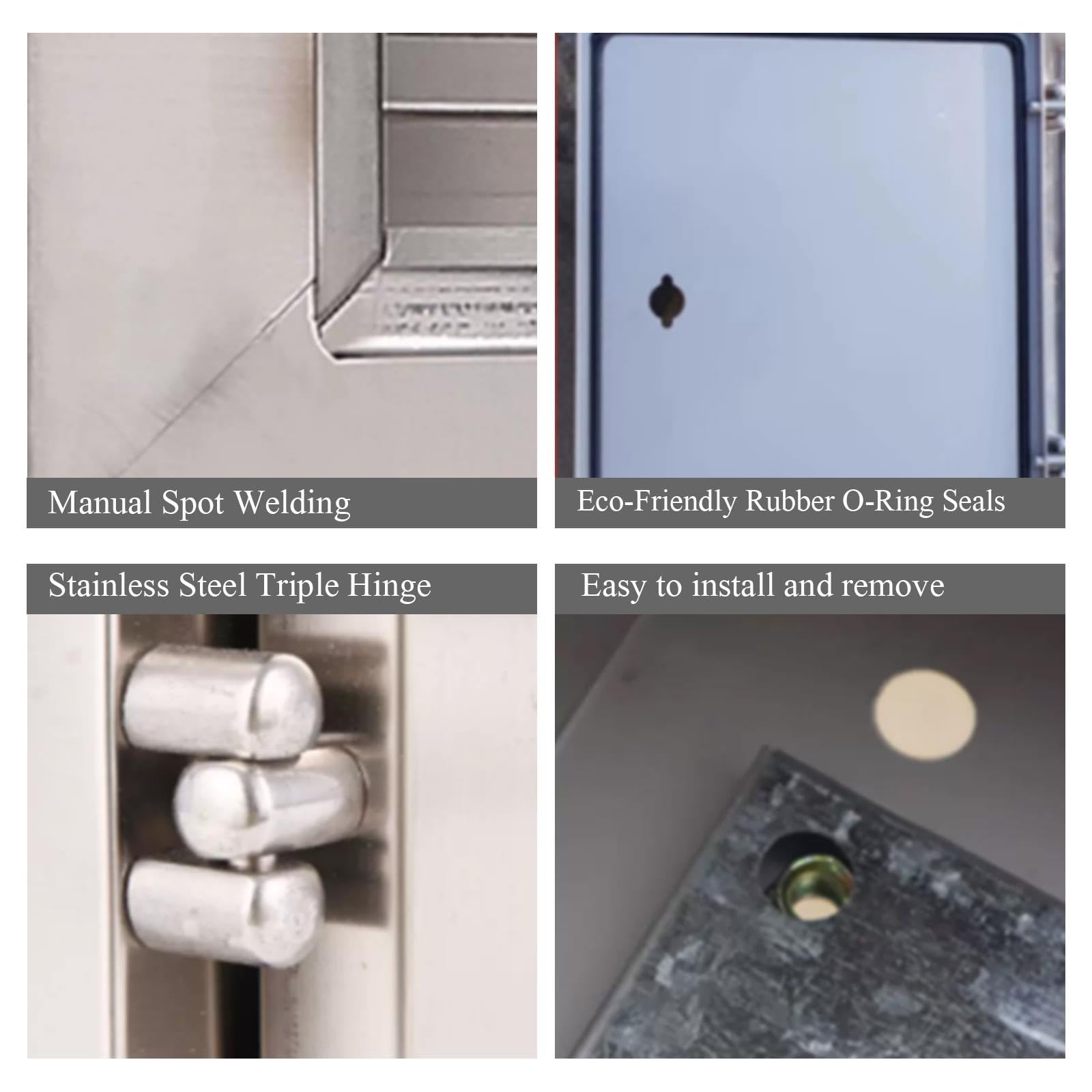 Contenitore Elettrico Murale Inox, Antipioggia for Esterno