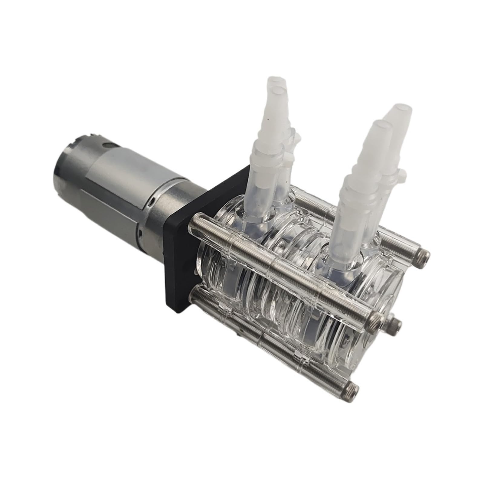 Diaphragm Pump, Peristaltic Pump, Water, Dosing, Dual Head, 12V 24V DC, Flow Rate for Aquarium Laboratory Analysis(12V)