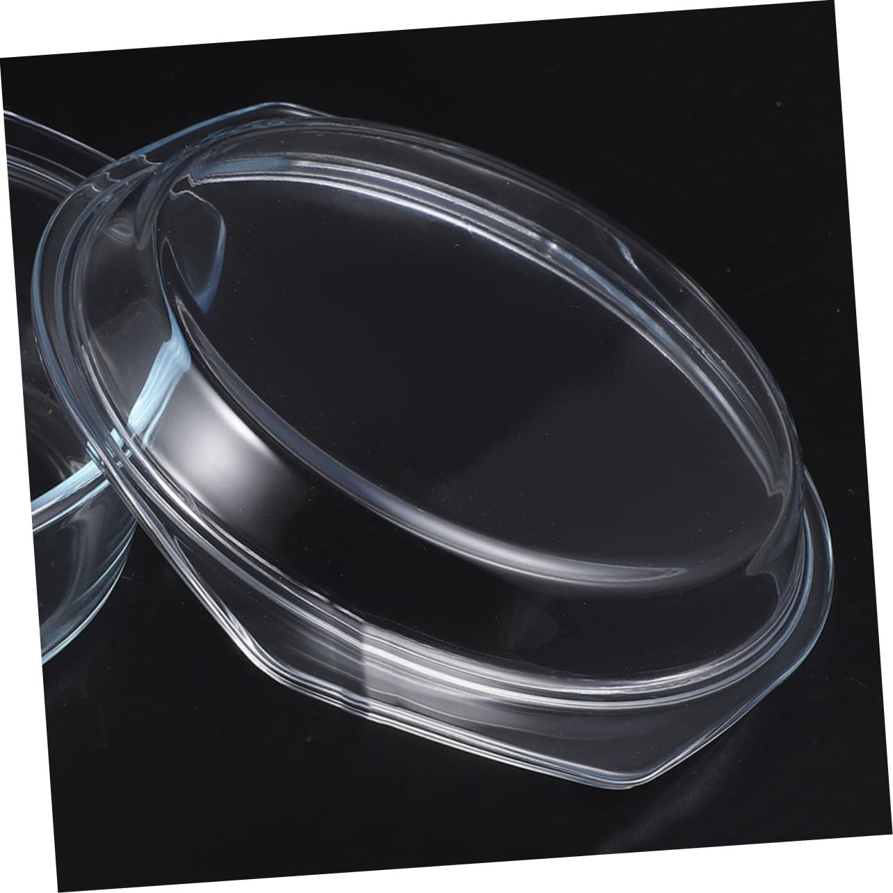 Luxshiny Microwave Cover Steamer Glass Lid Splatter Cover for Food Dishwasher Safe