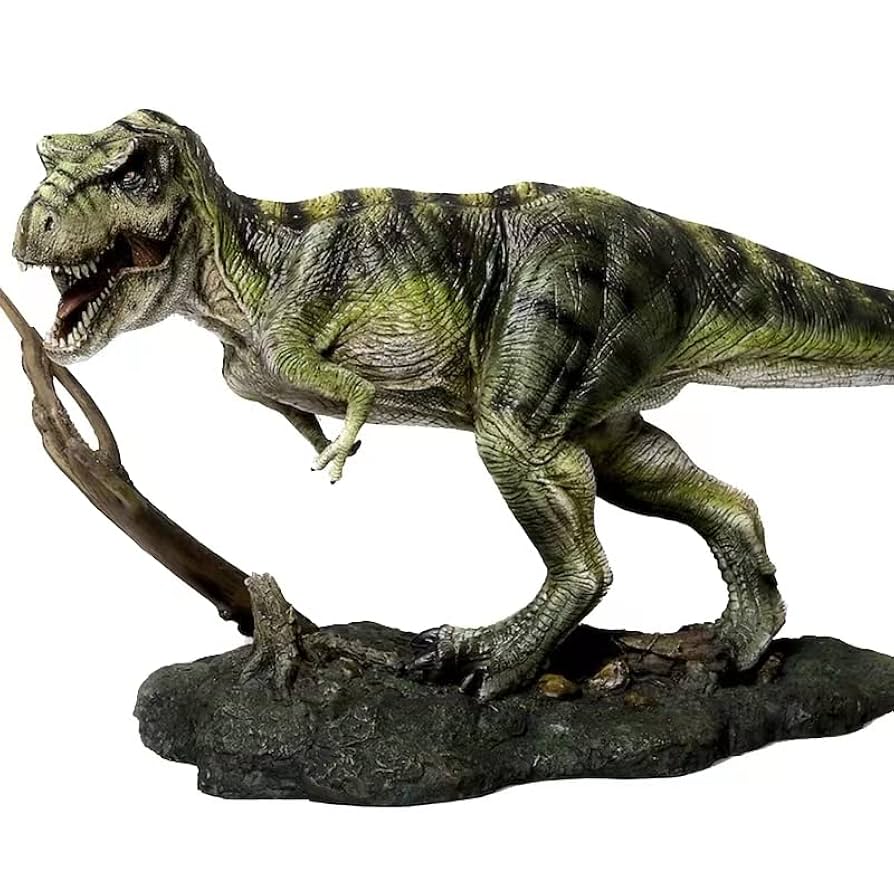 ティラノサウルス ガレージキット完成品！　恐竜 Amazon | 緑色ティラノサウルス ガレージキット フィギュア 海外