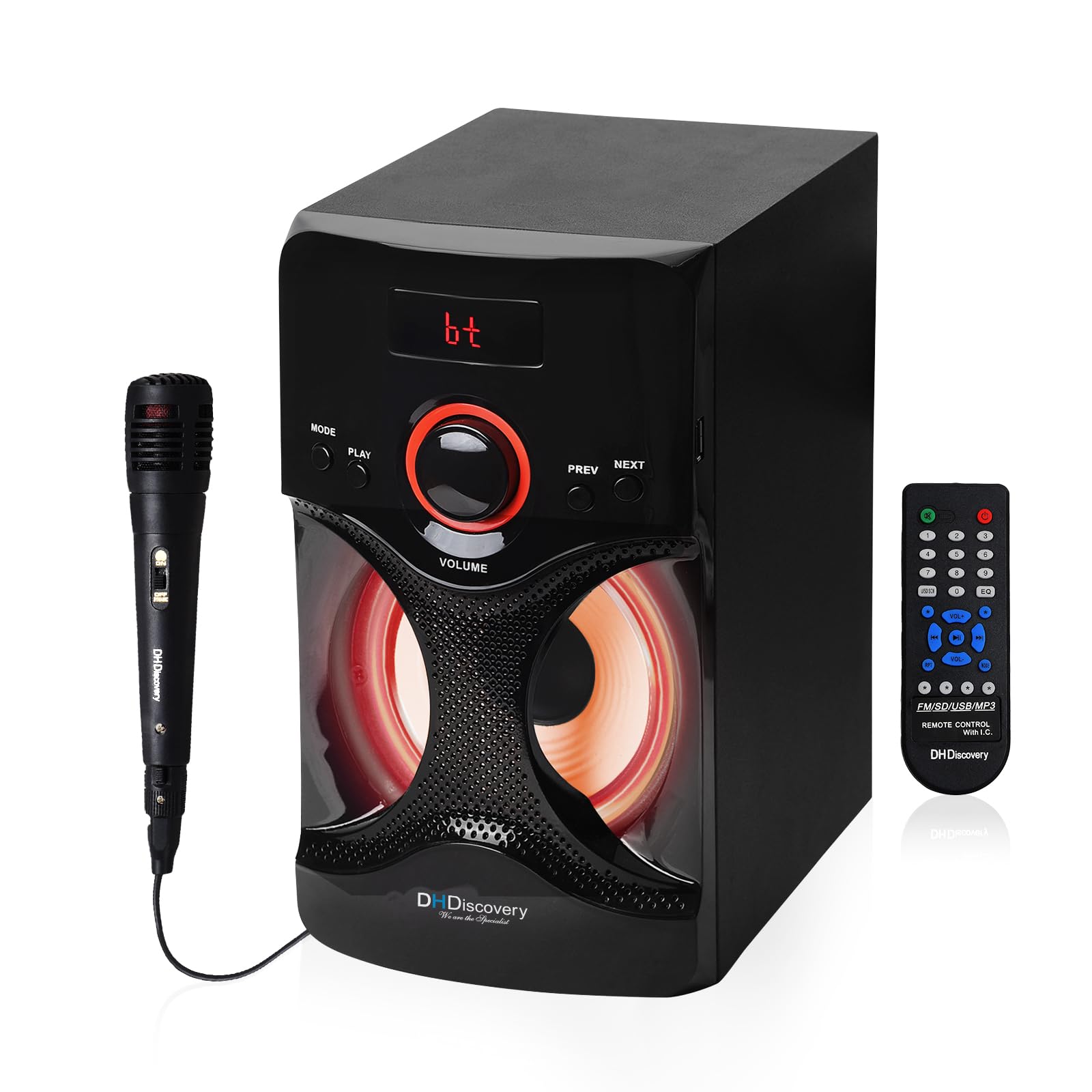 DH Discovery® 6600W 150 W Bluetooth Home Theatre Speaker (FM, USB, AUX, LCD Display, Remote Control, RGB Light) (Black, 4.1 Channel) 1 Year Warranty (B0CYPGFZ25) Amazon Price History, Amazon Price Tracker
