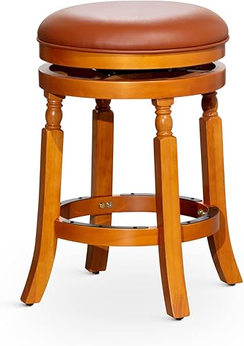 Miniatura 18 de DTY Indoor Living Palmer Lake Taburetes de barra de 30 pulgadas de altura, giratorios sin espalda, acabado blanco con asiento de tela carbón Tela